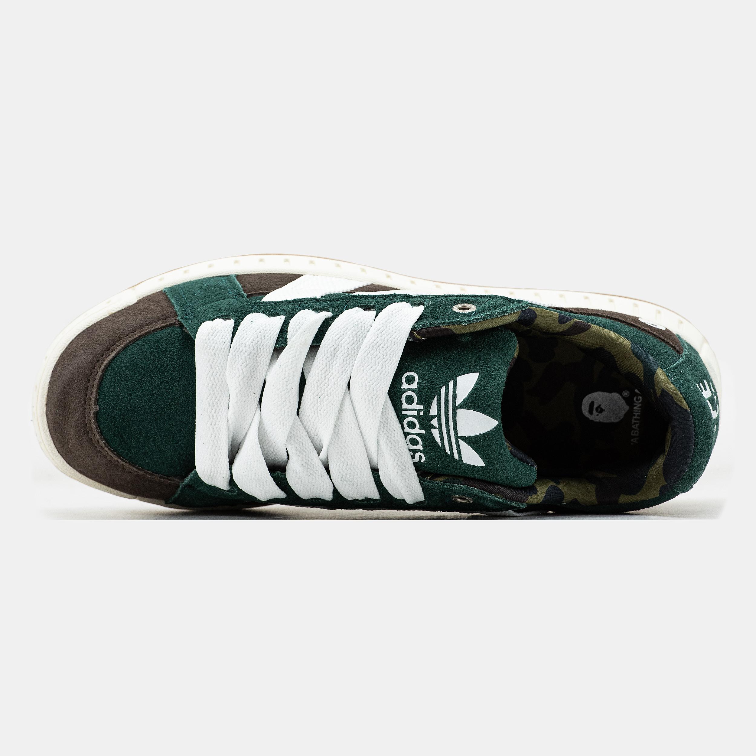 Adidas LWST x Bape "Dark Green Brown White" - изображение 8