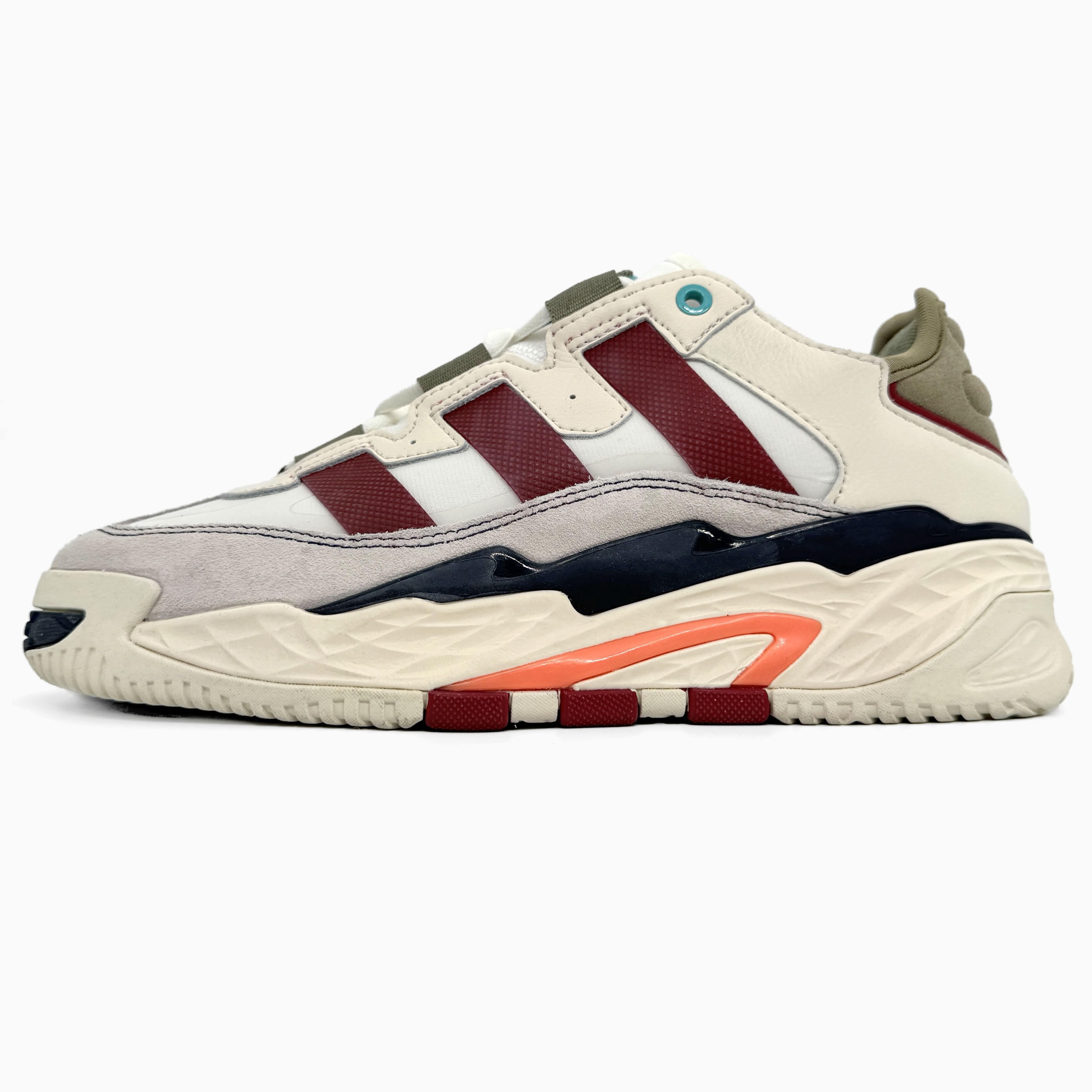 Adidas Niteball Off White Maroon Orange