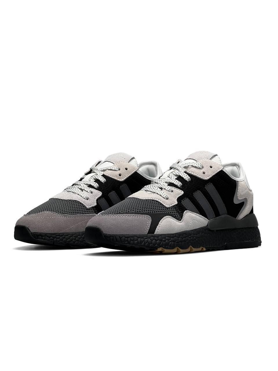 Adidas Nite Jogger Black Grey White - изображение 4