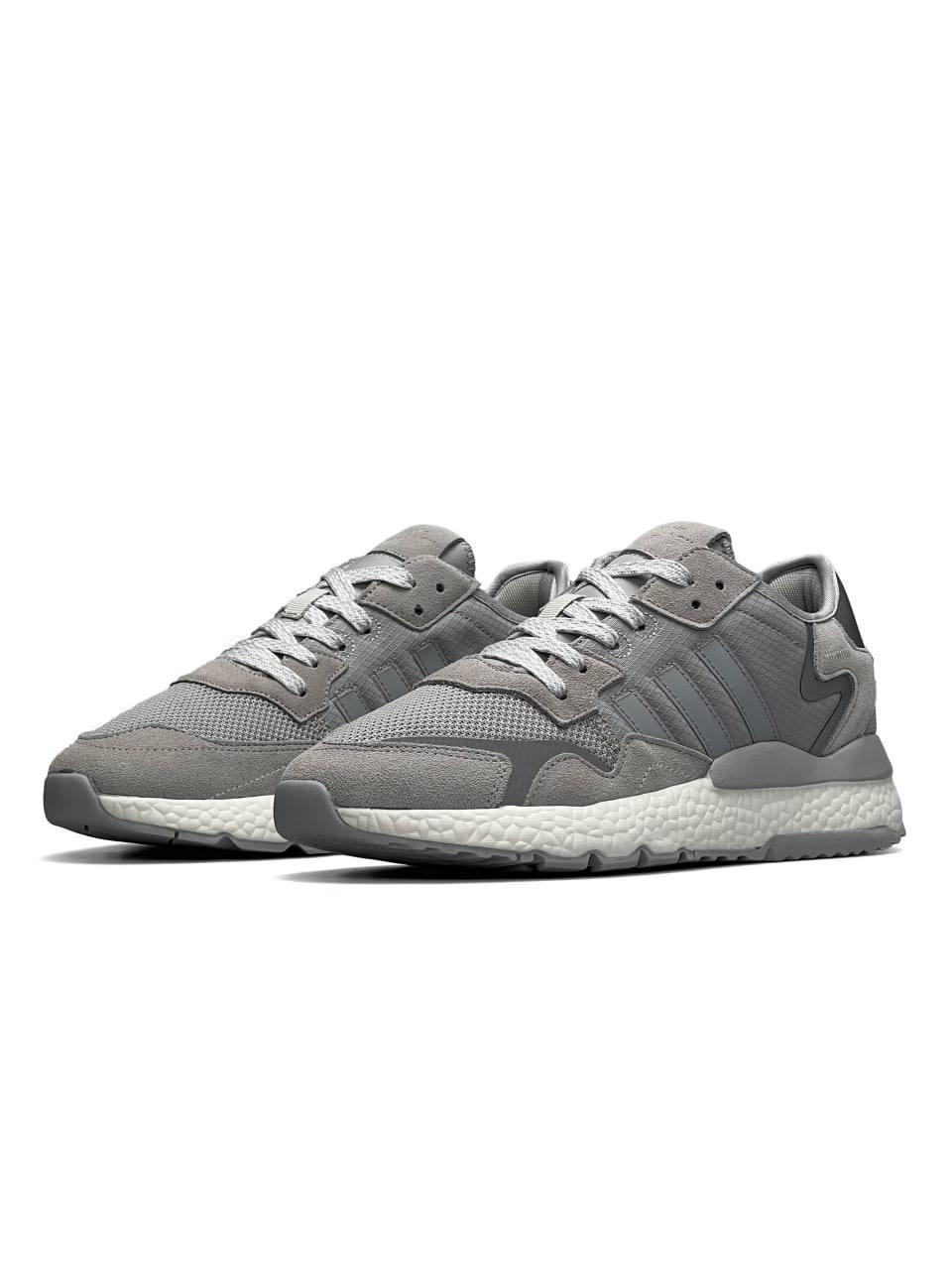 Adidas Nite Jogger Grey White - изображение 3