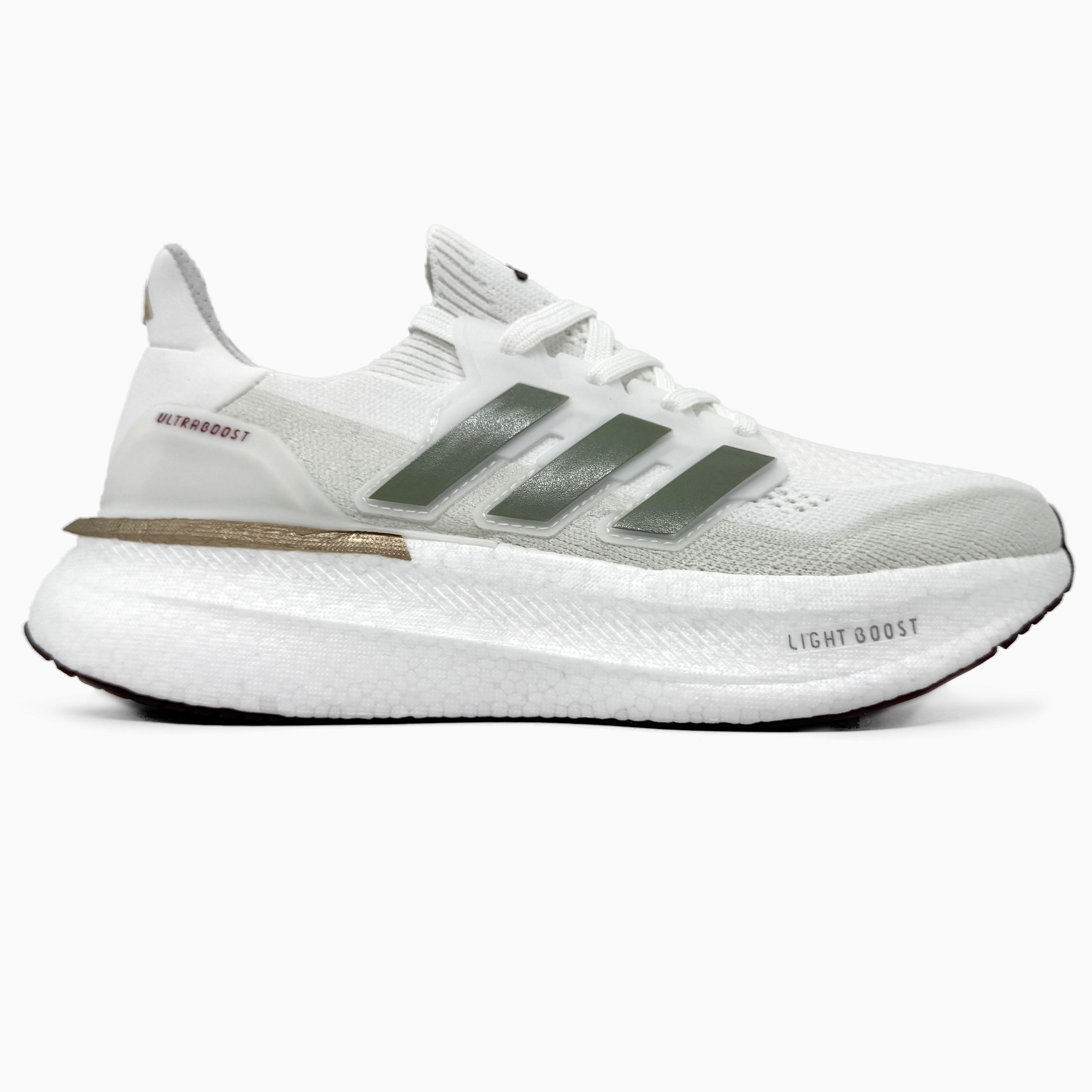 Adidas Ultraboost Light 5X White Green Gold - изображение 7