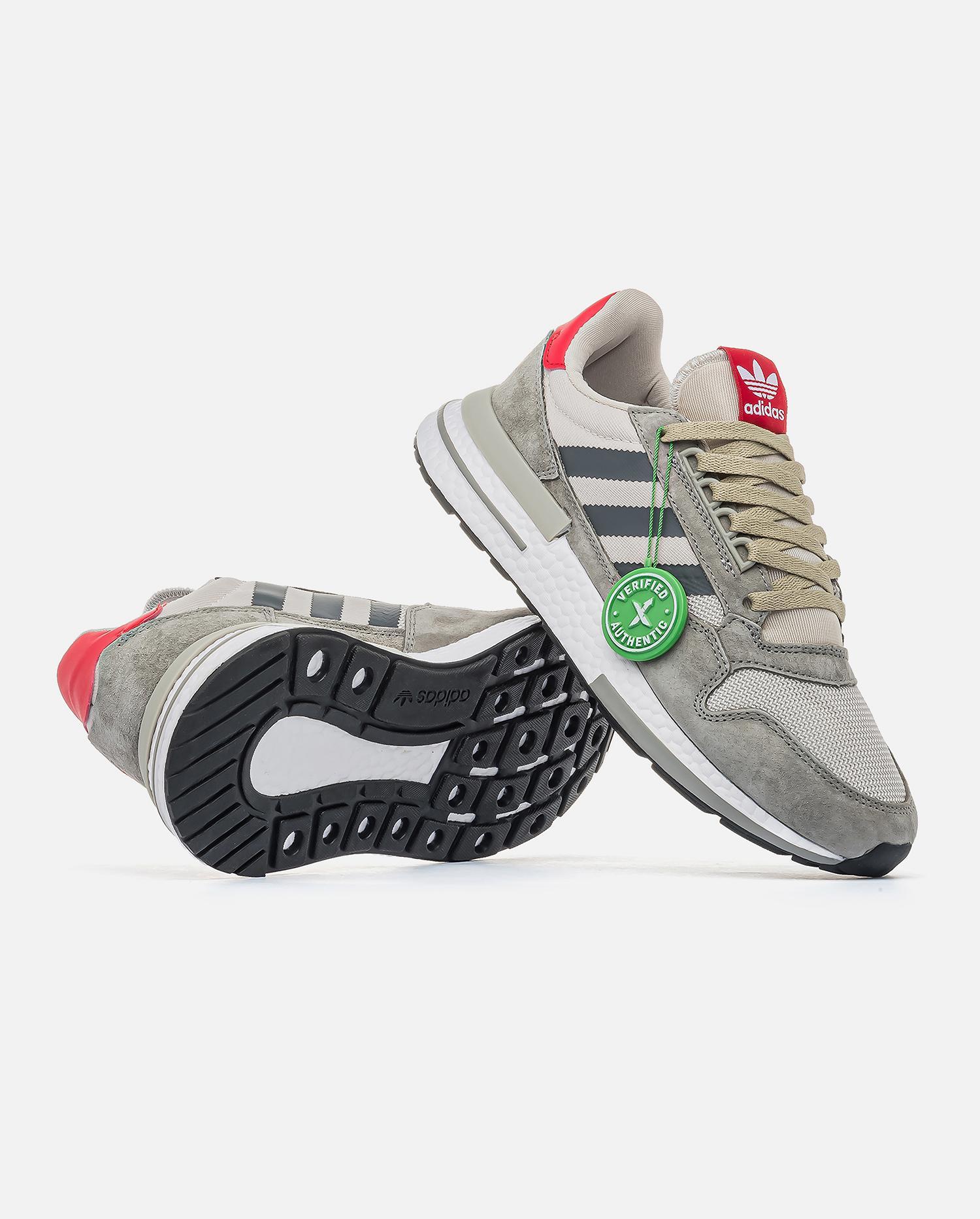 Adidas ZX 500 RM Grey Black Red - изображение 4