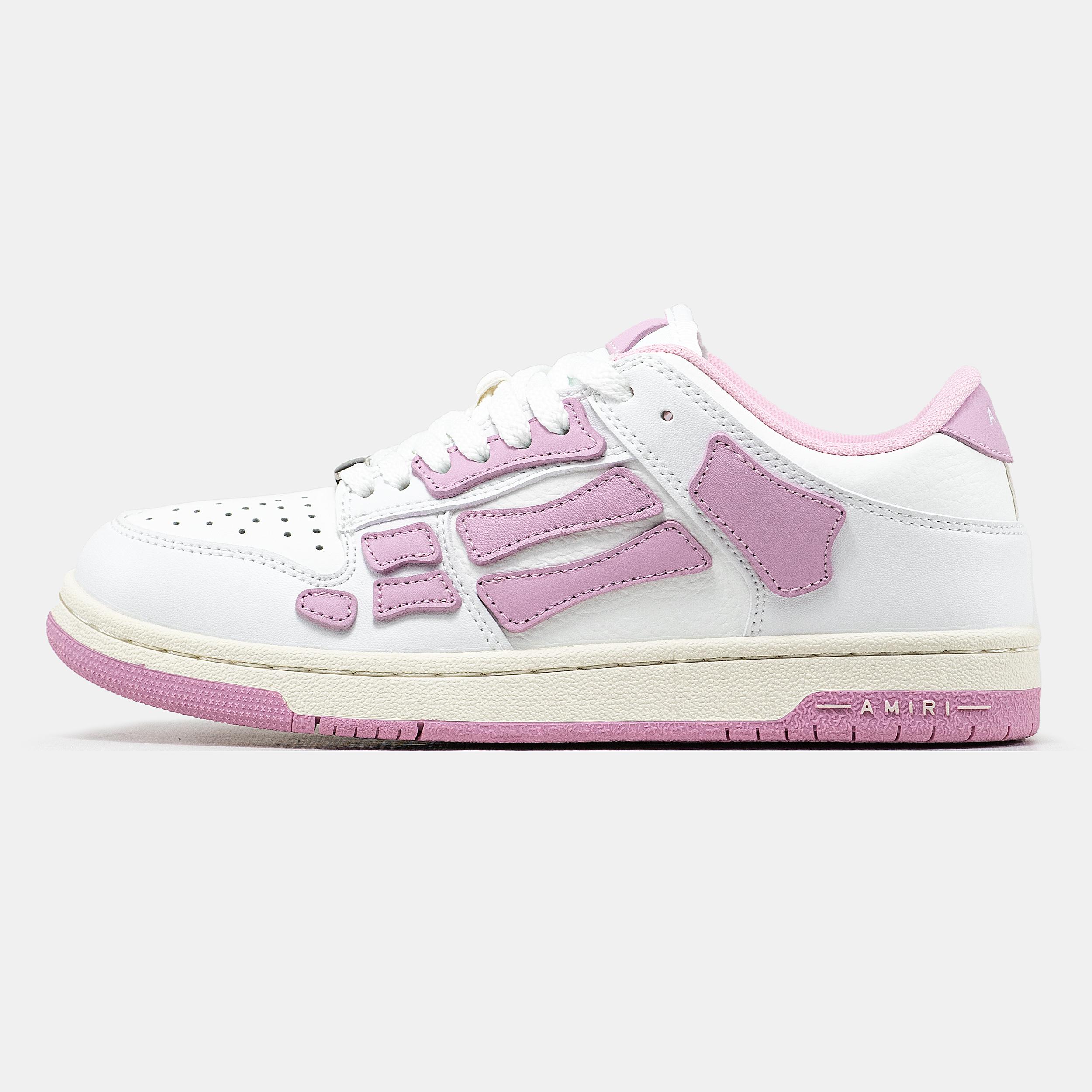 Amiri Skel Top Low White Pink
