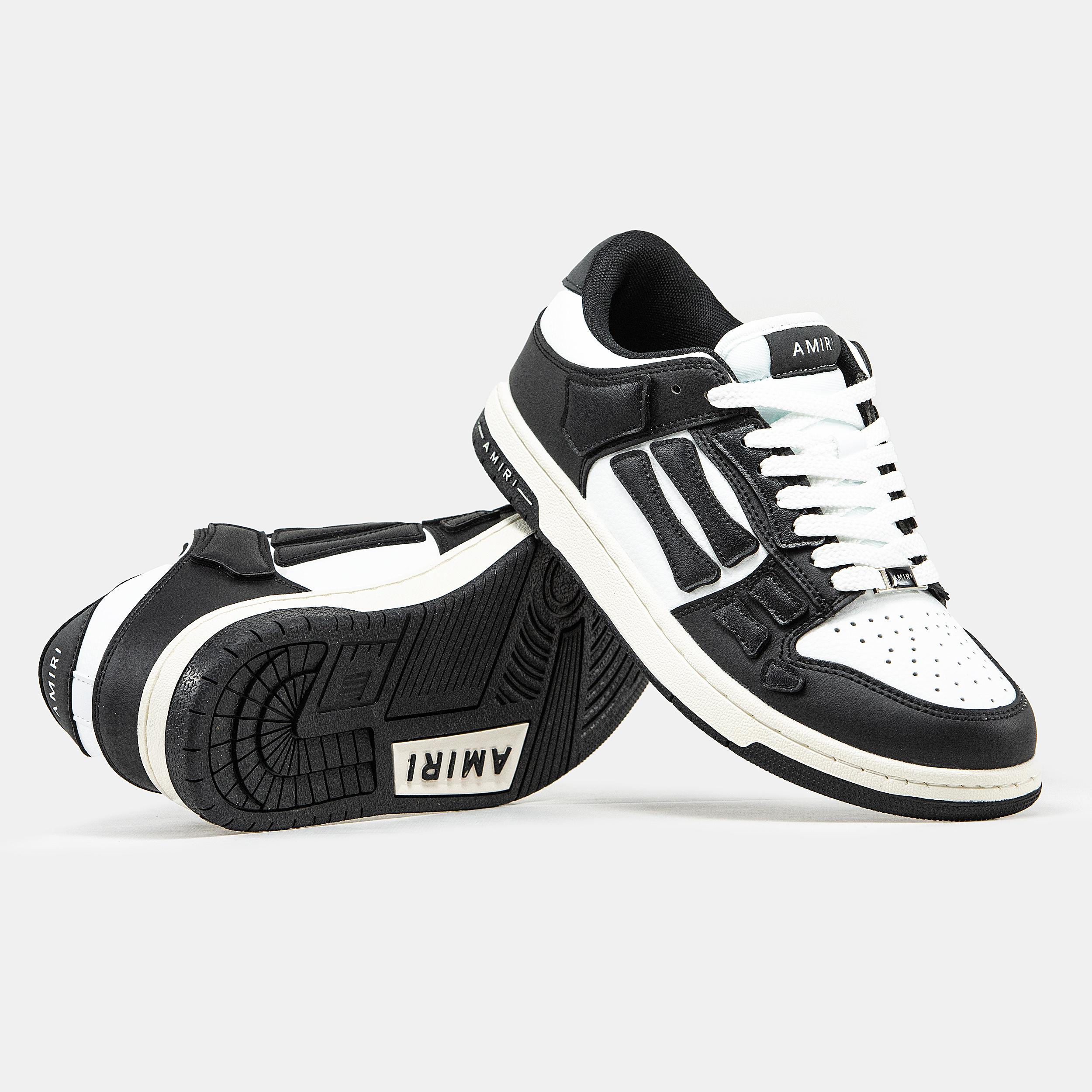 Amiri Skel Top Low White Black - изображение 4