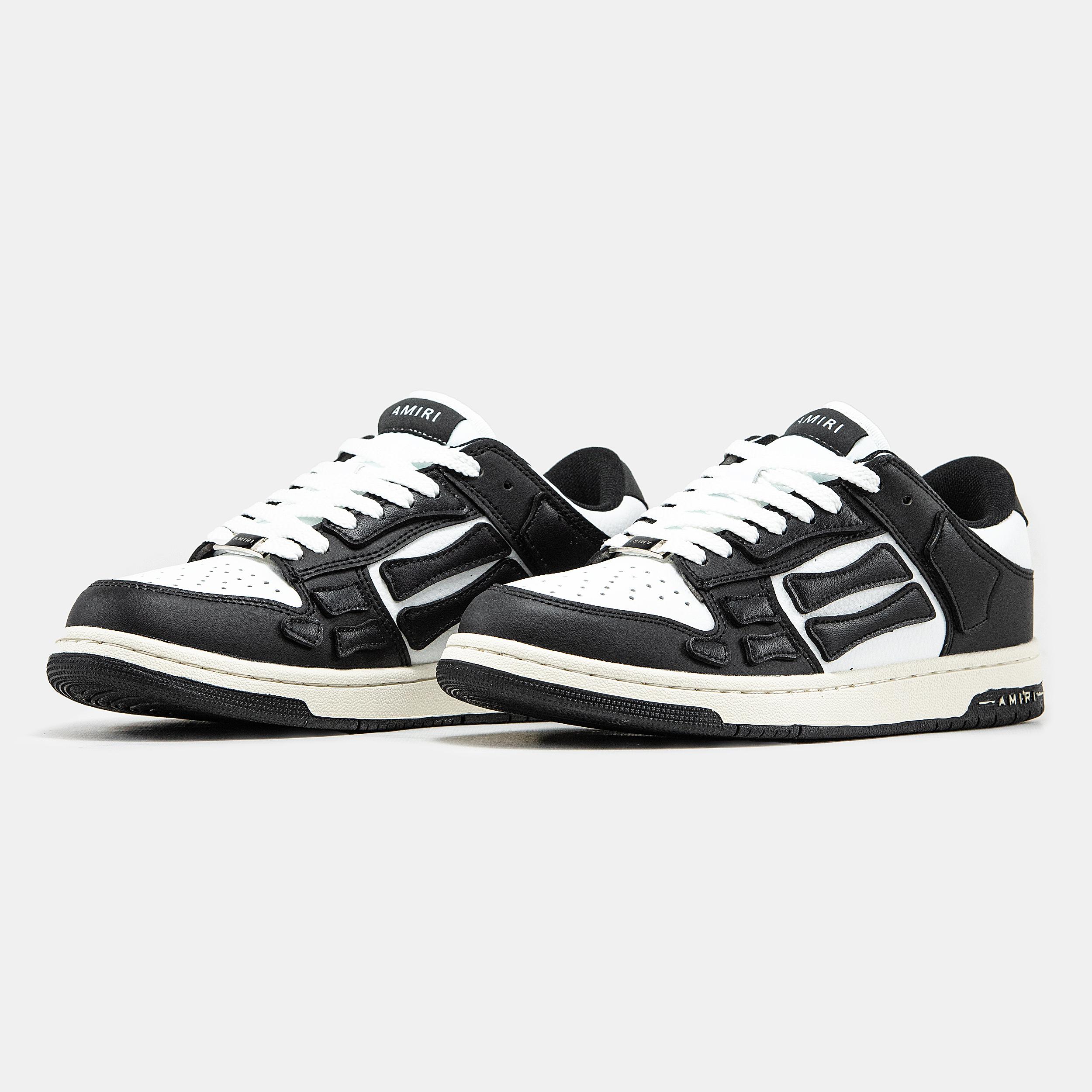 Amiri Skel Top Low White Black - изображение 5