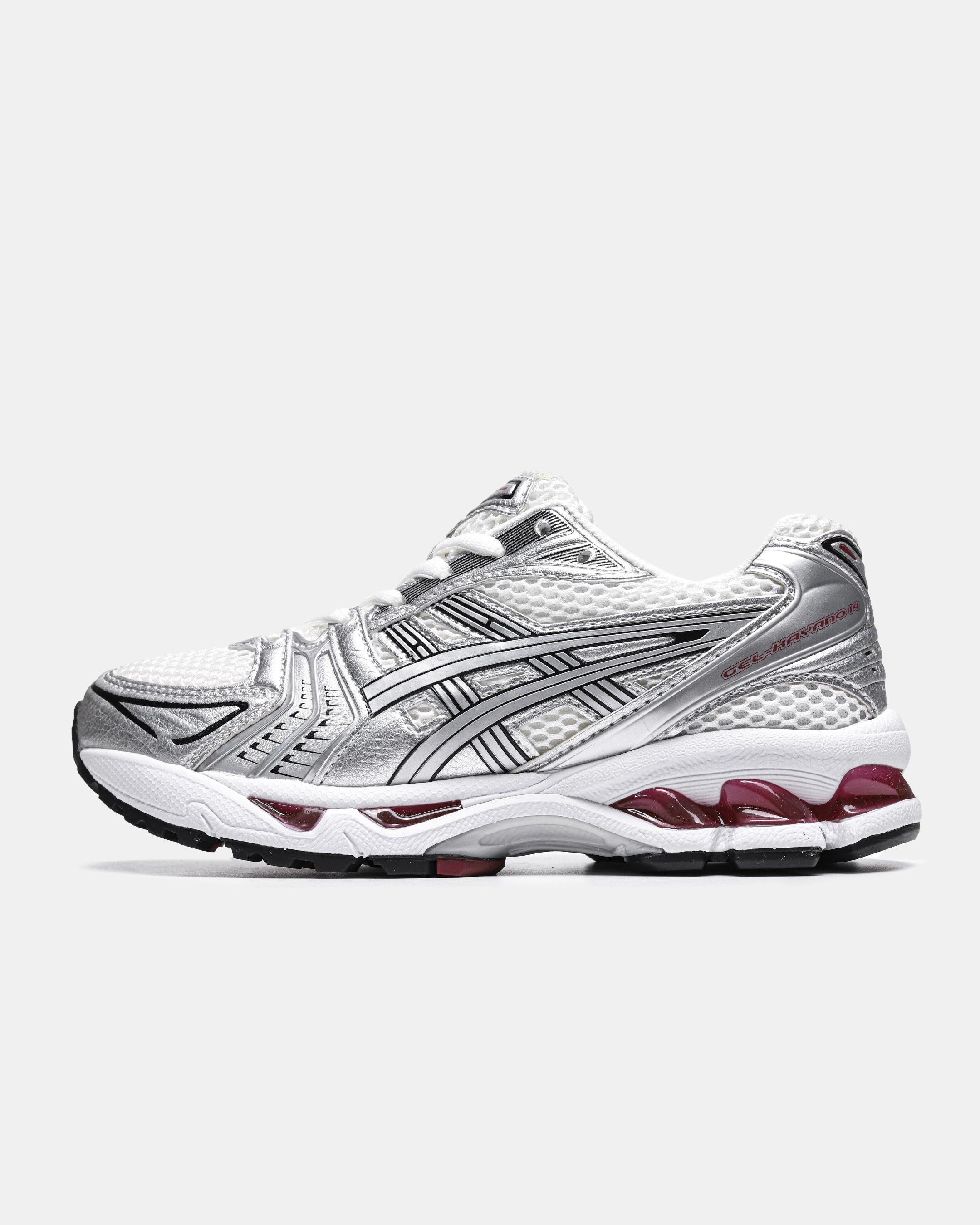 Asics Gel-Kayano 14 White Silver Red