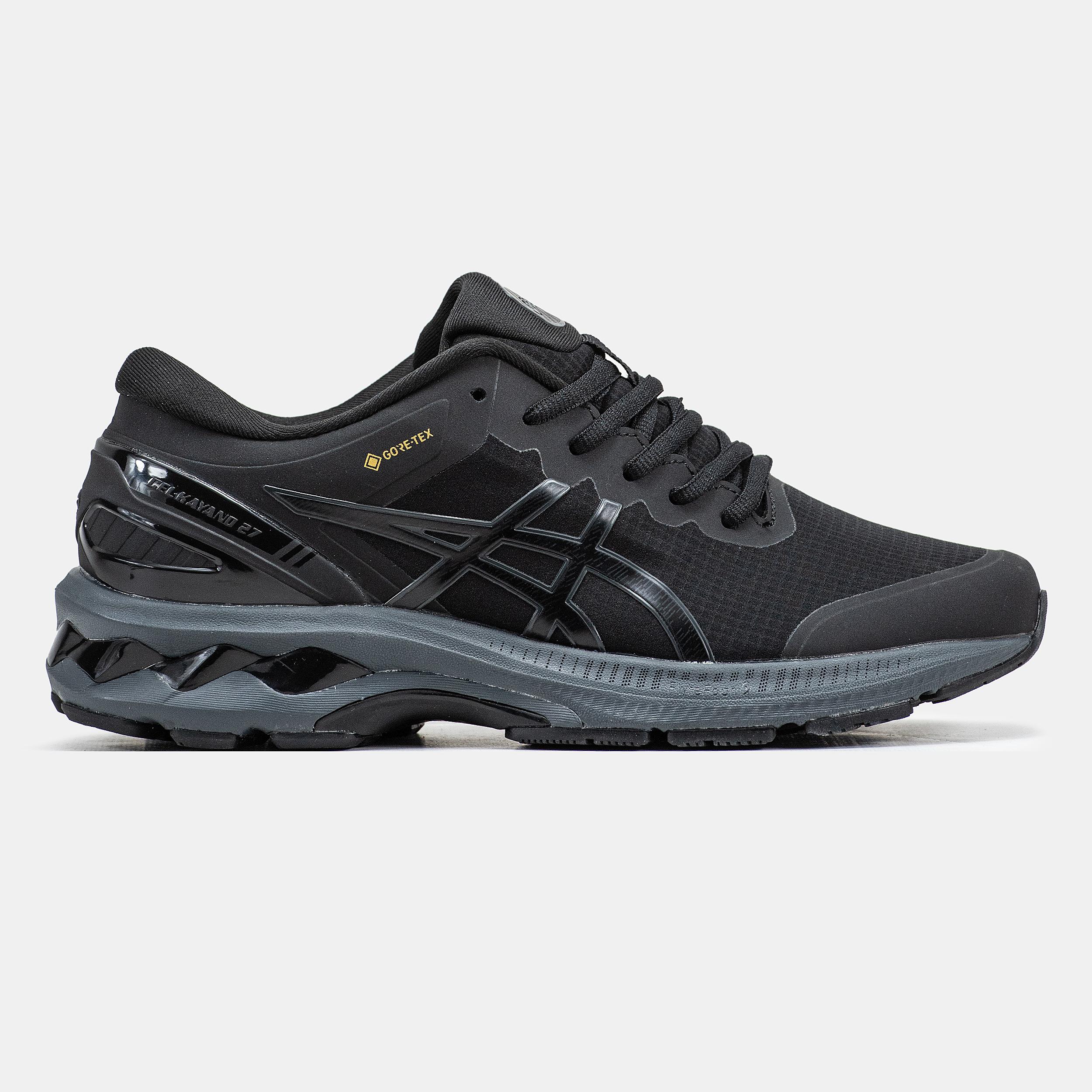 Asics Gel-Kayano 27 Gore-Tex Black Grey - изображение 5