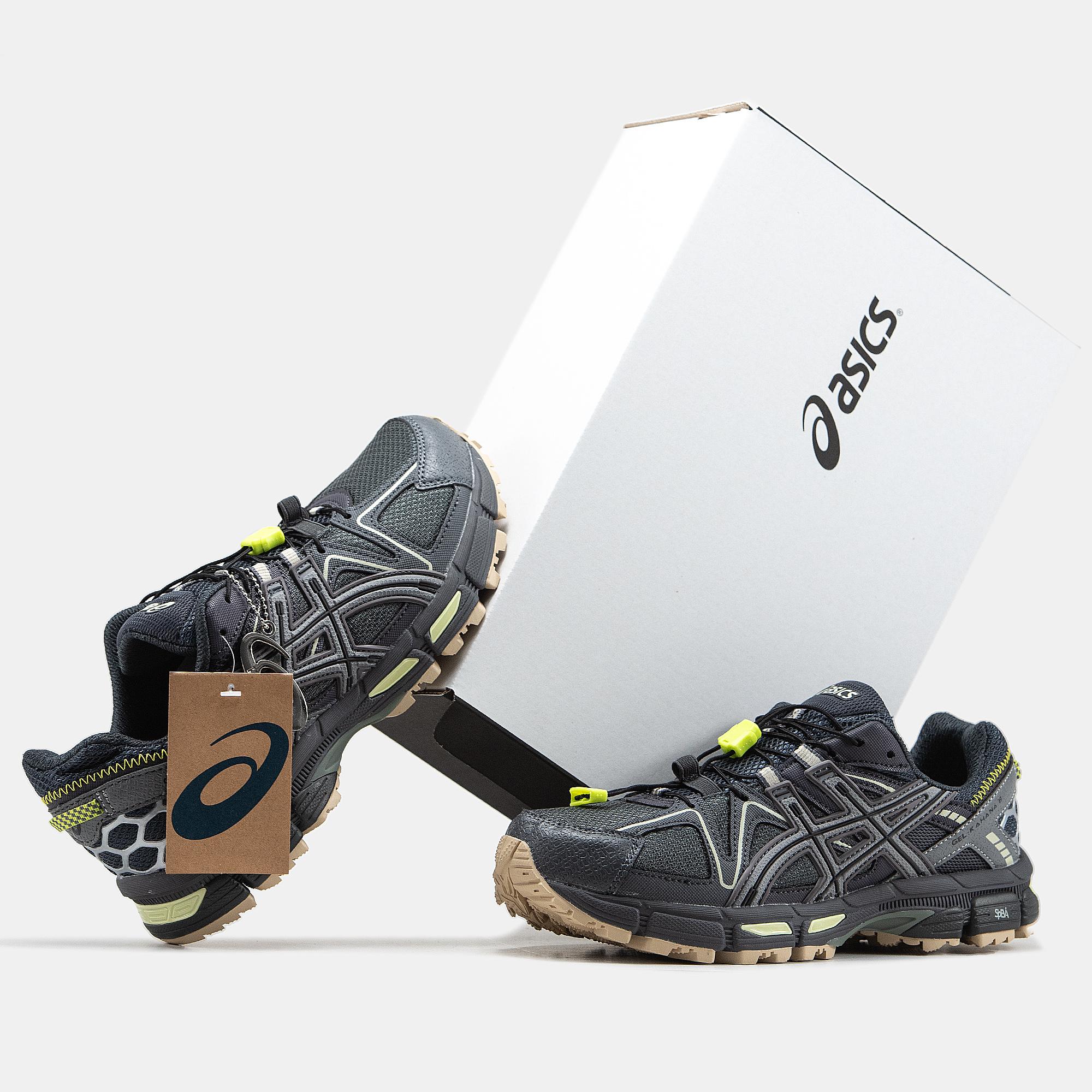 Asics Gel-Kahana 8 "Black Grey Lime" - изображение 7