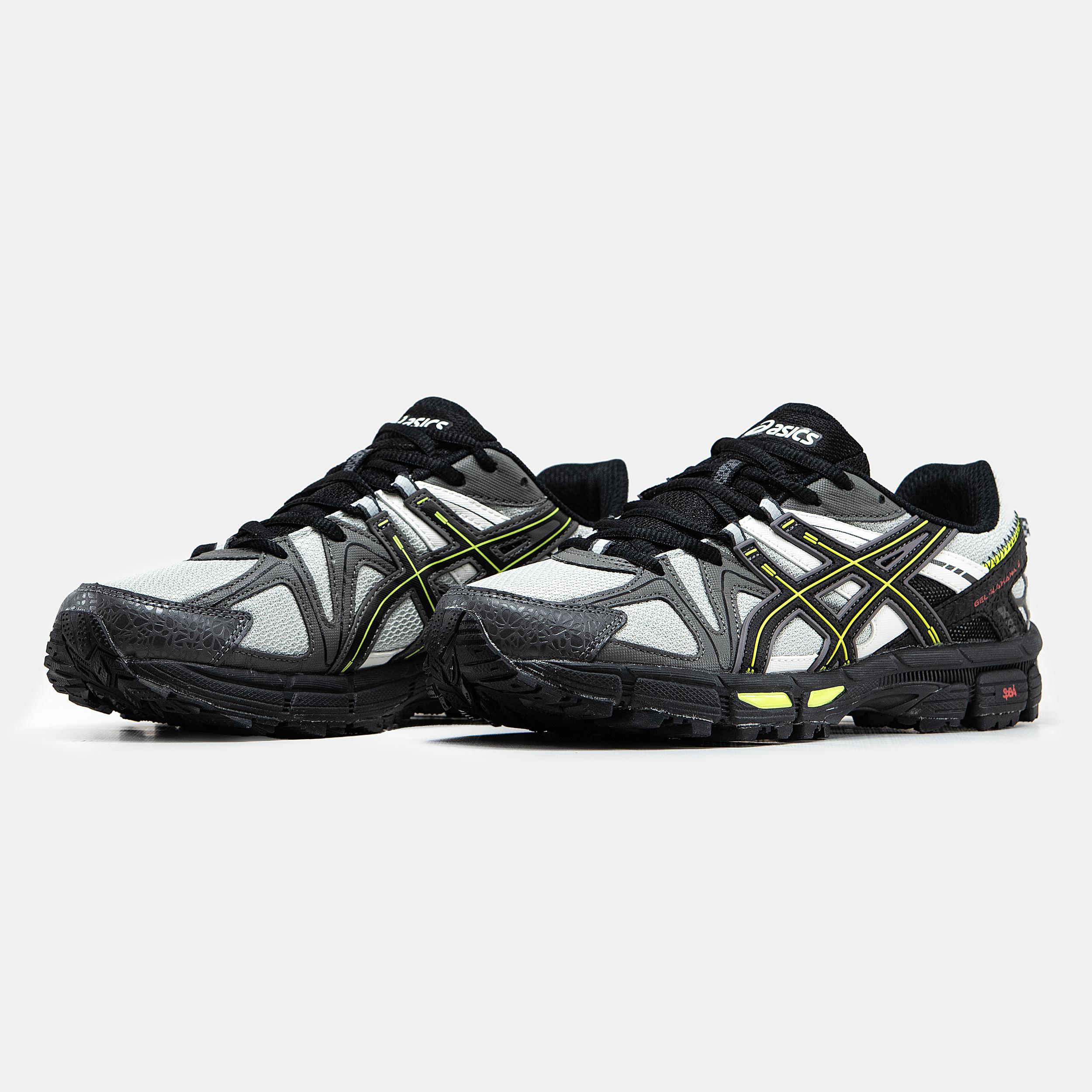 Asics Gel-Kahana 8 Grey Black Yellow - изображение 8