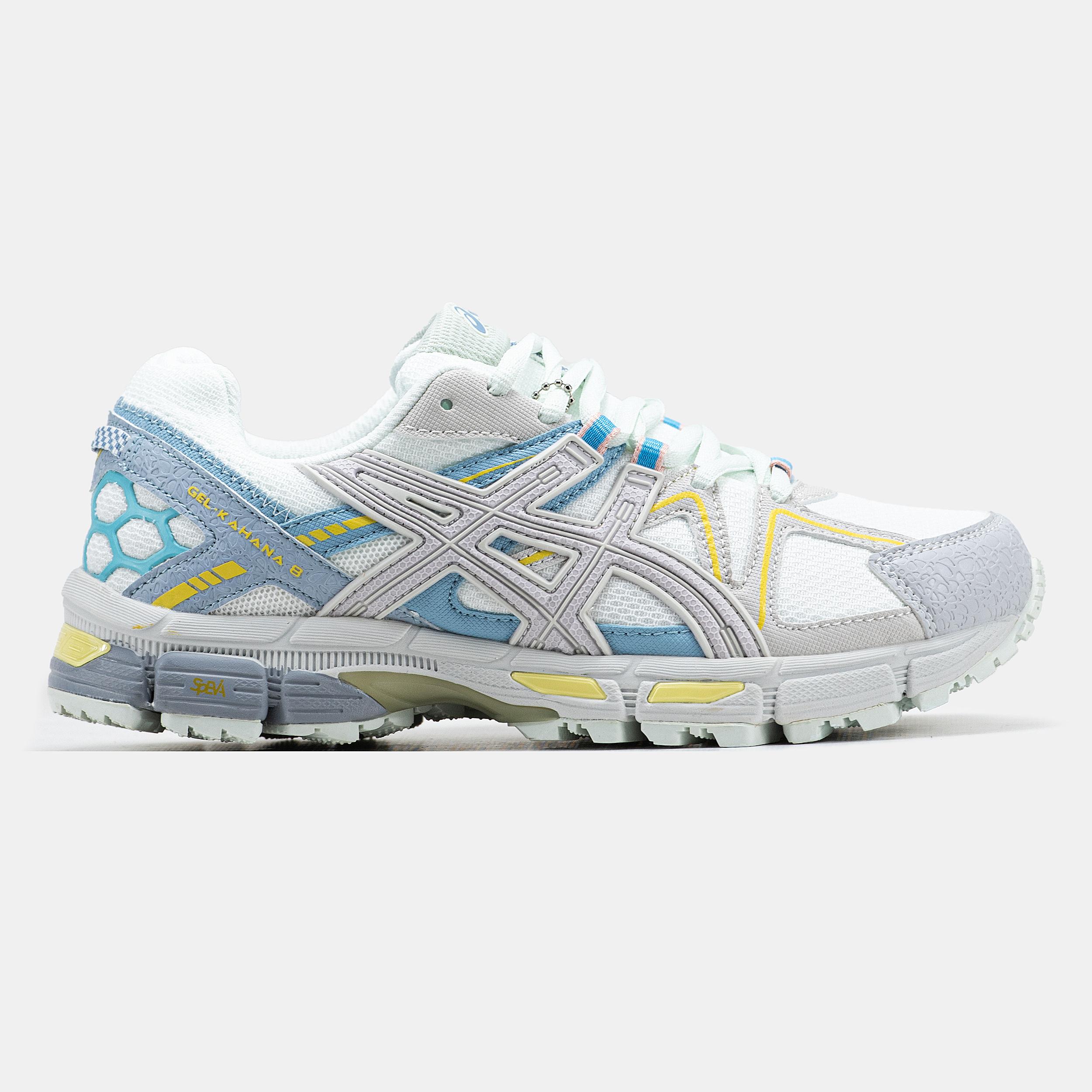 Asics Gel-Kahana 8 White Blue Yellow - изображение 4