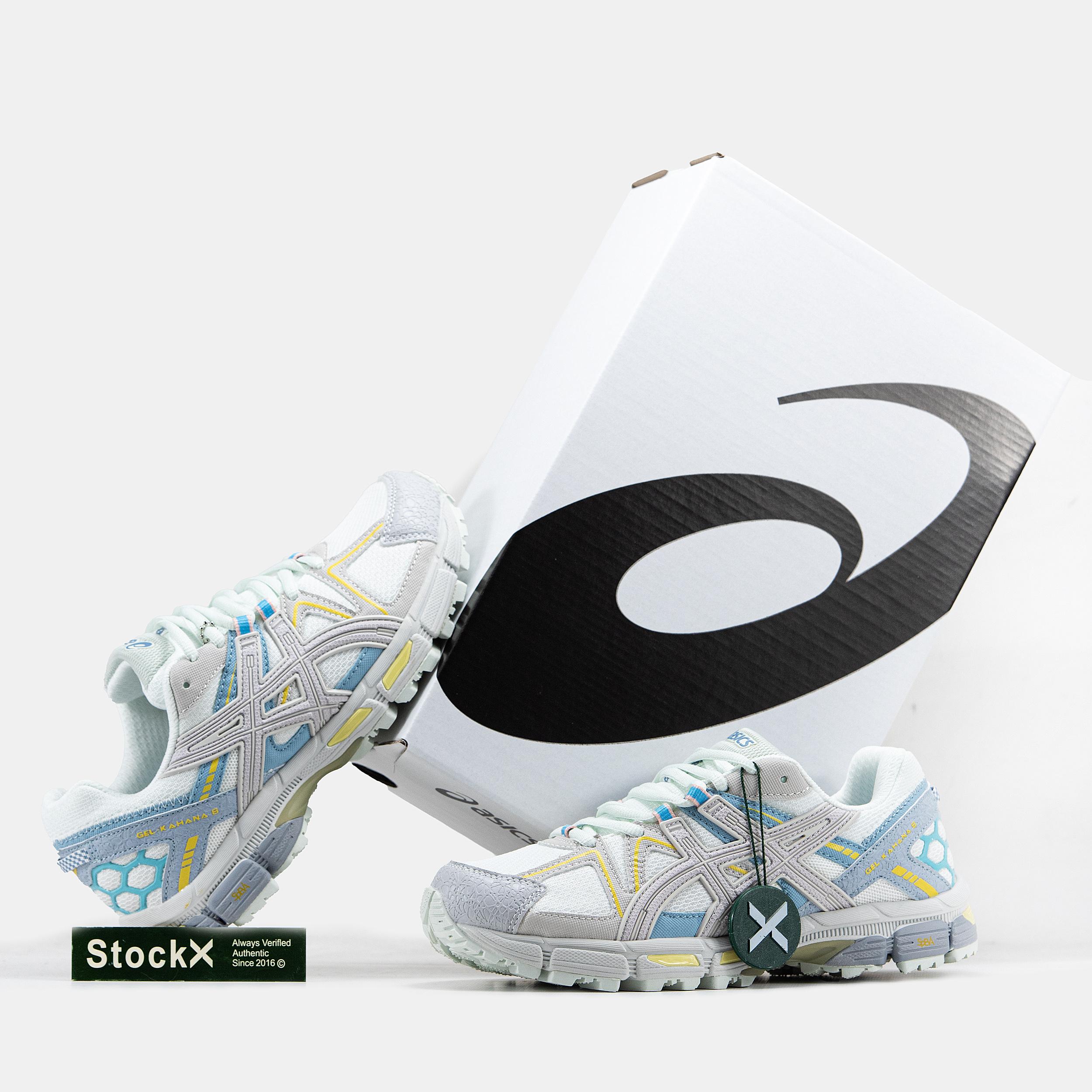 Asics Gel-Kahana 8 White Blue Yellow - изображение 8