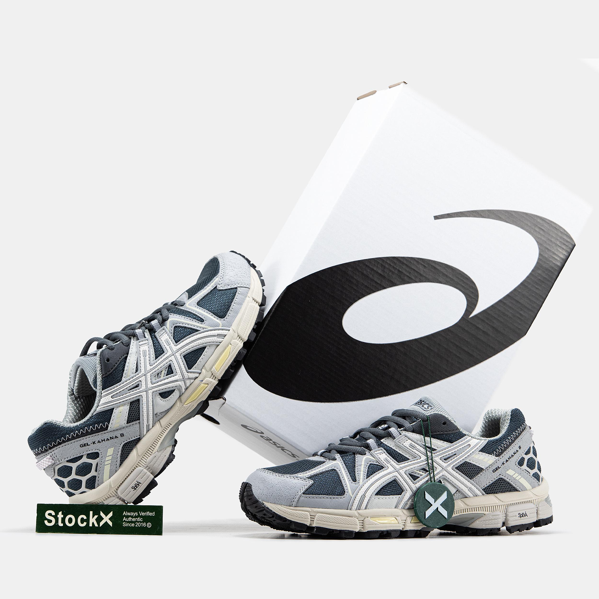 Asics Gel-Kahana 8 Grey Navy White - изображение 9