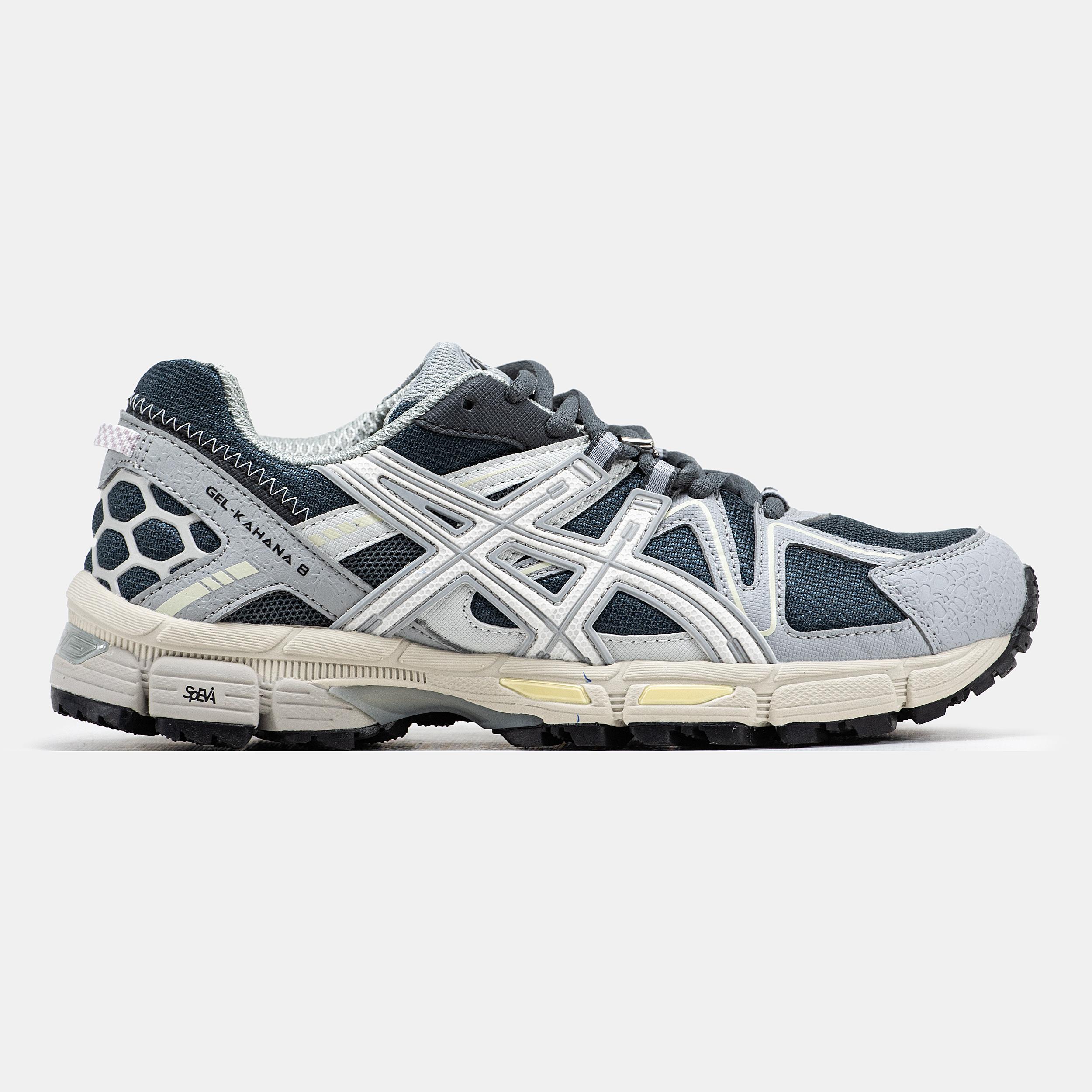 Asics Gel-Kahana 8 Grey Navy White - изображение 4