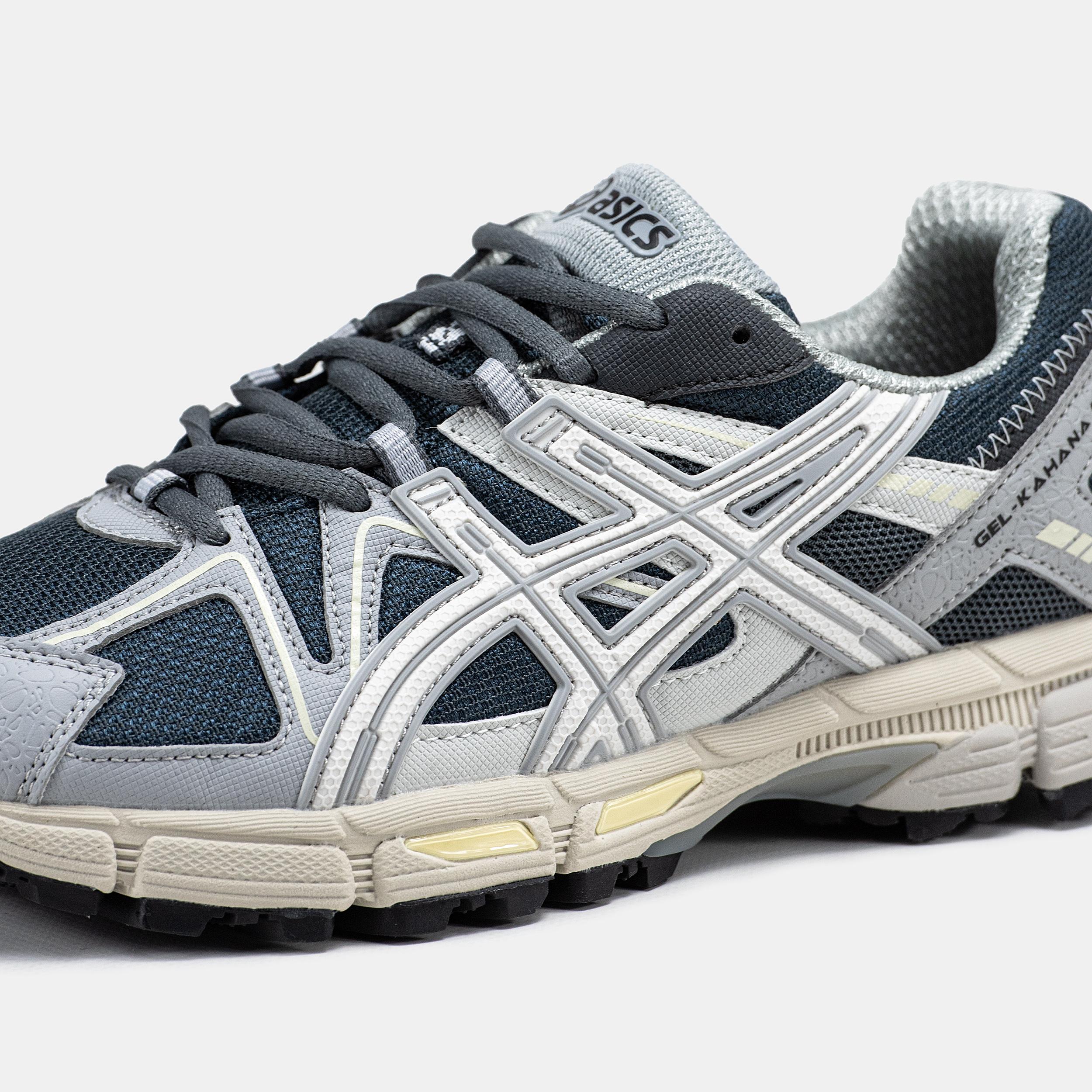 Asics Gel-Kahana 8 Grey Navy White - изображение 8
