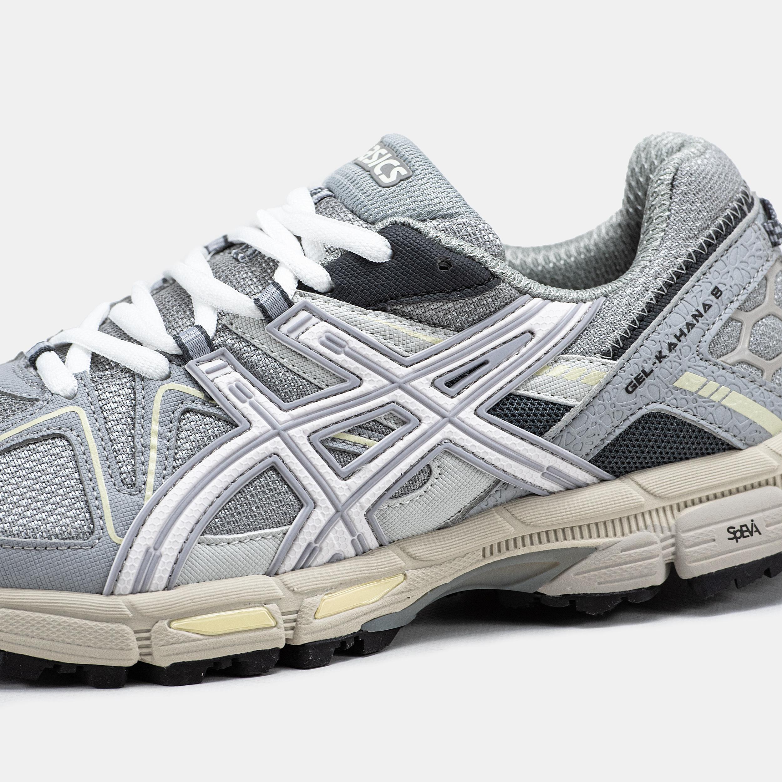 Asics Gel-Kahana 8 Light Grey White Cream - изображение 3