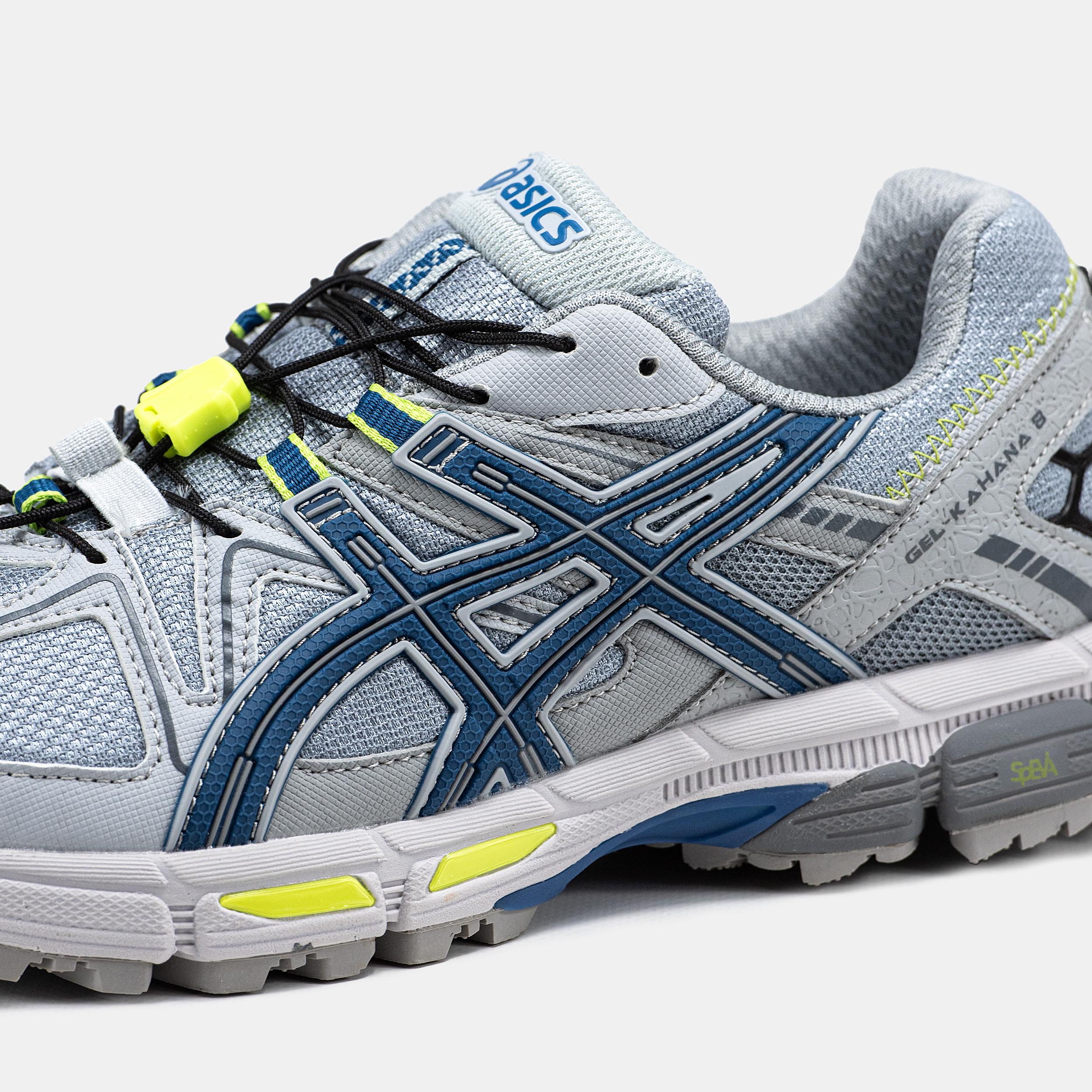 Asics Gel-Kahana 8 Grey Blue Neon - изображение 5