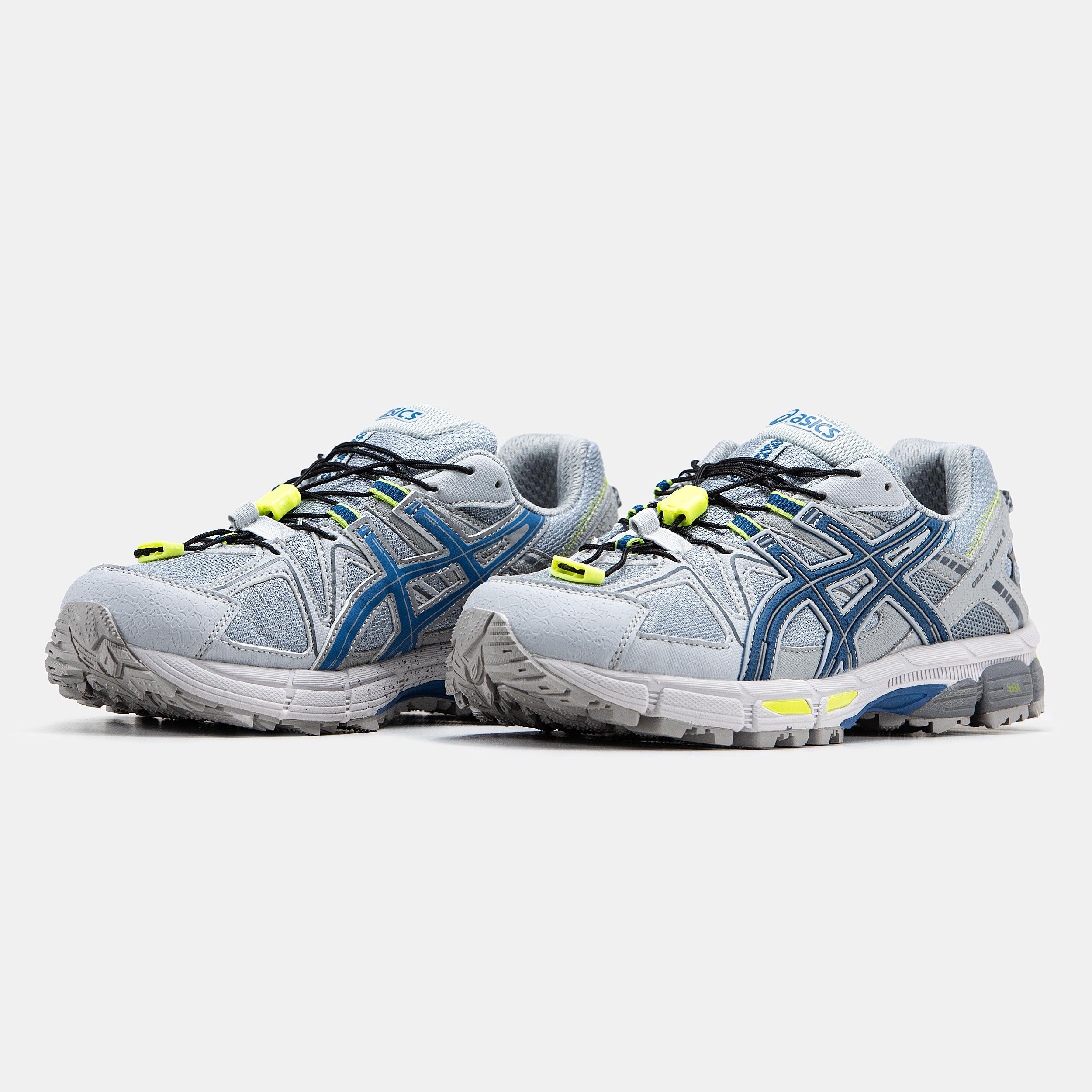 Asics Gel-Kahana 8 Grey Blue Neon - изображение 8