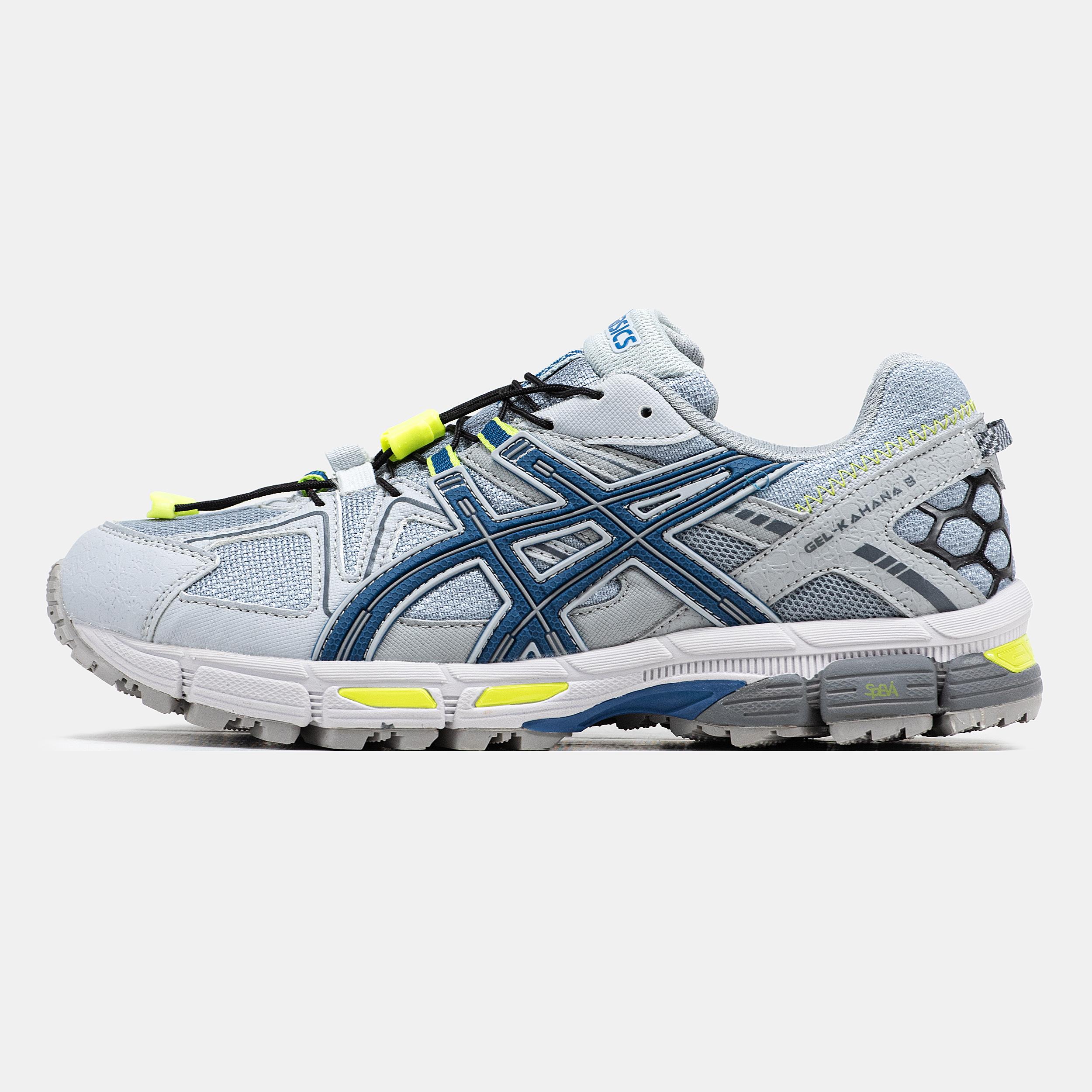 Asics Gel-Kahana 8 Grey Blue Neon