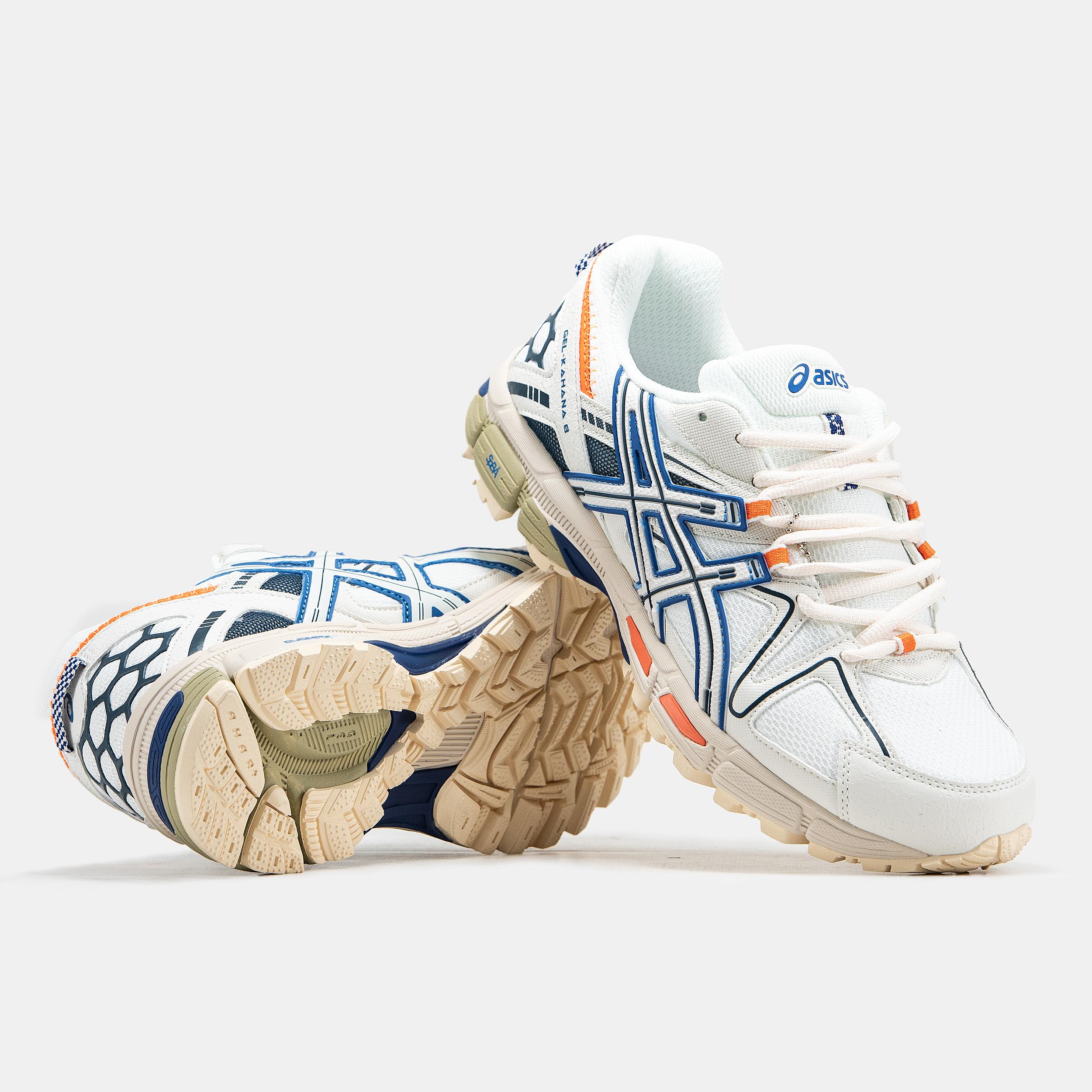 Asics Gel-Kahana 8 White Navy Orange - изображение 9