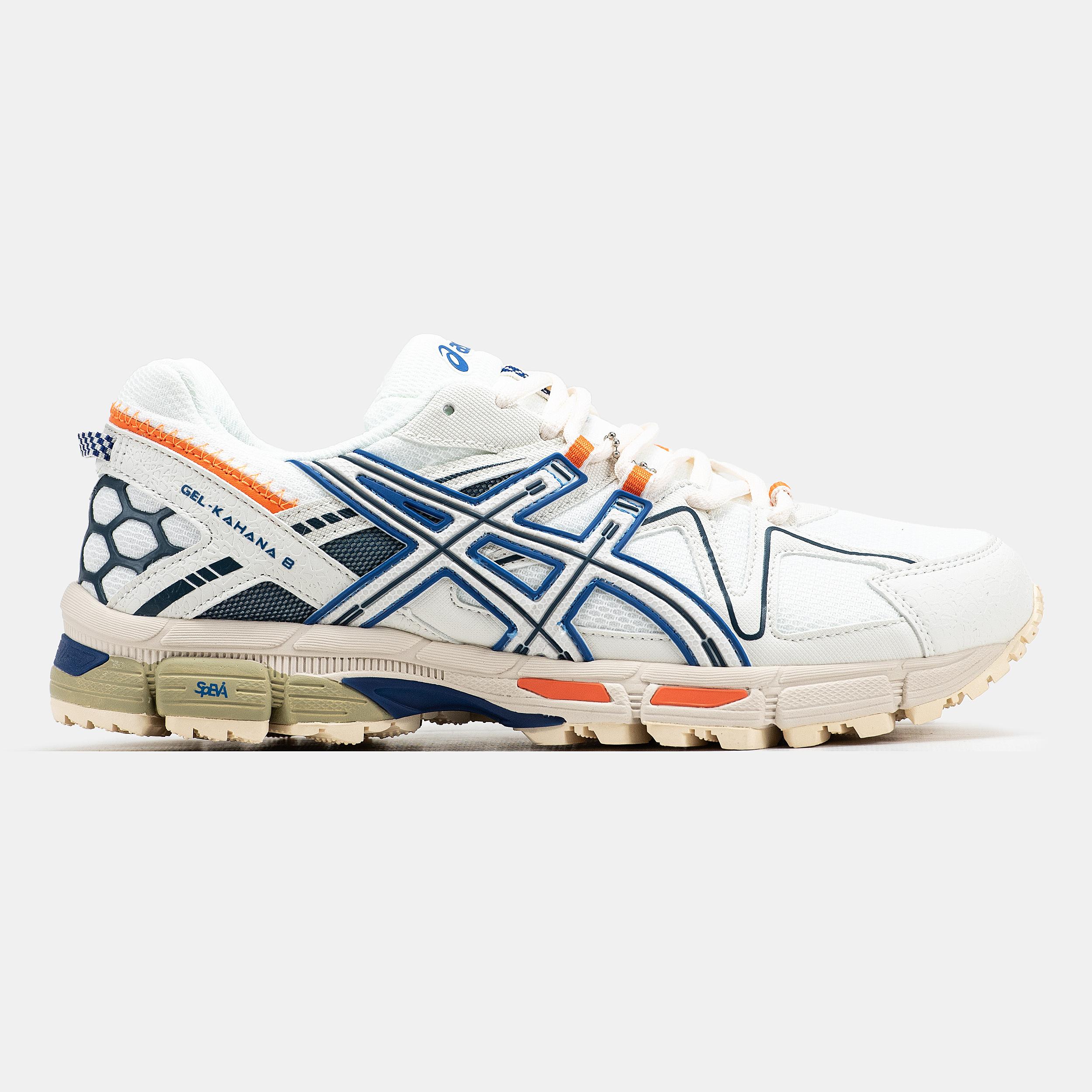 Asics Gel-Kahana 8 White Navy Orange - изображение 3
