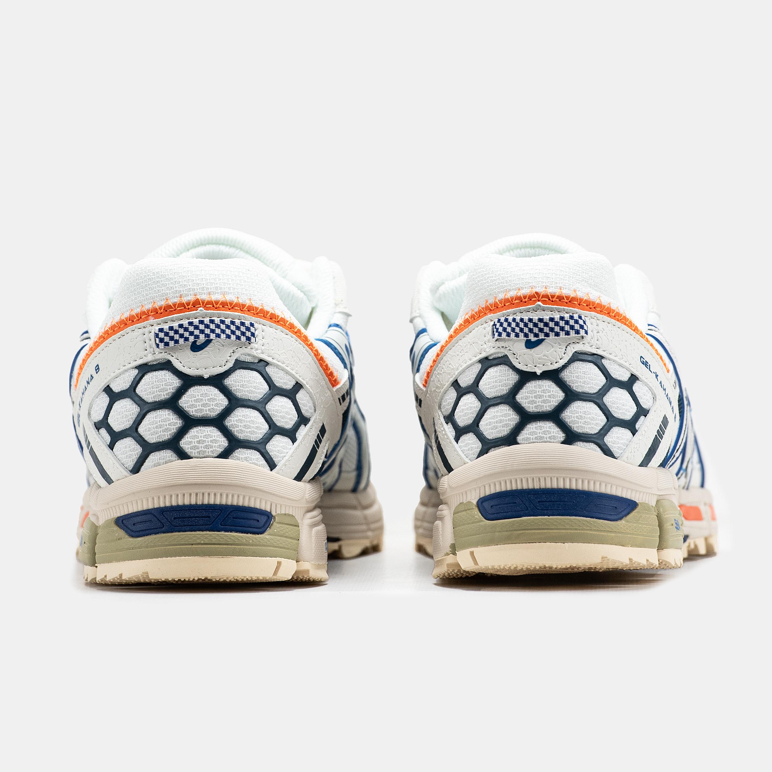 Asics Gel-Kahana 8 White Navy Orange - изображение 5