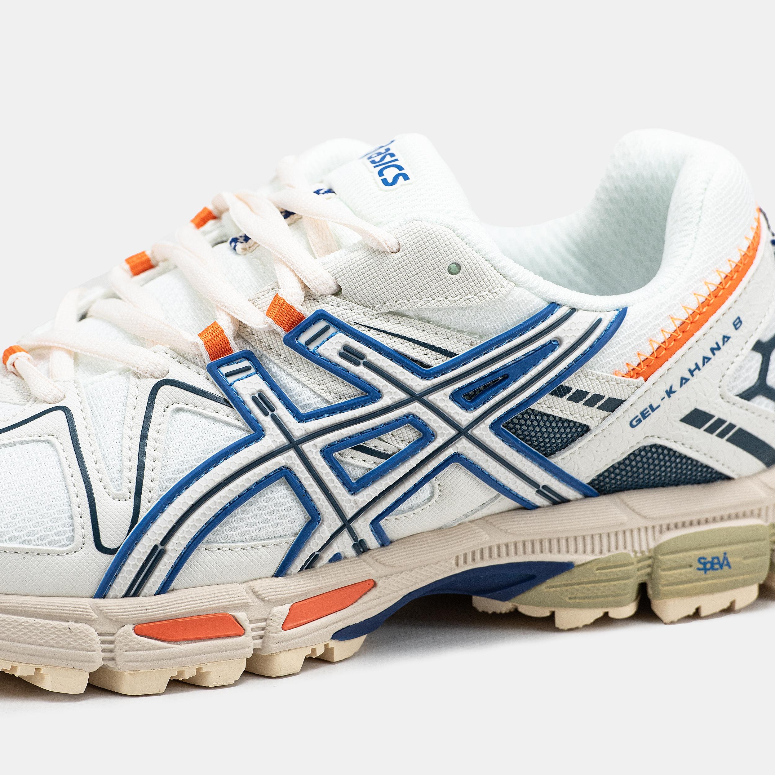 Asics Gel-Kahana 8 White Navy Orange - изображение 6