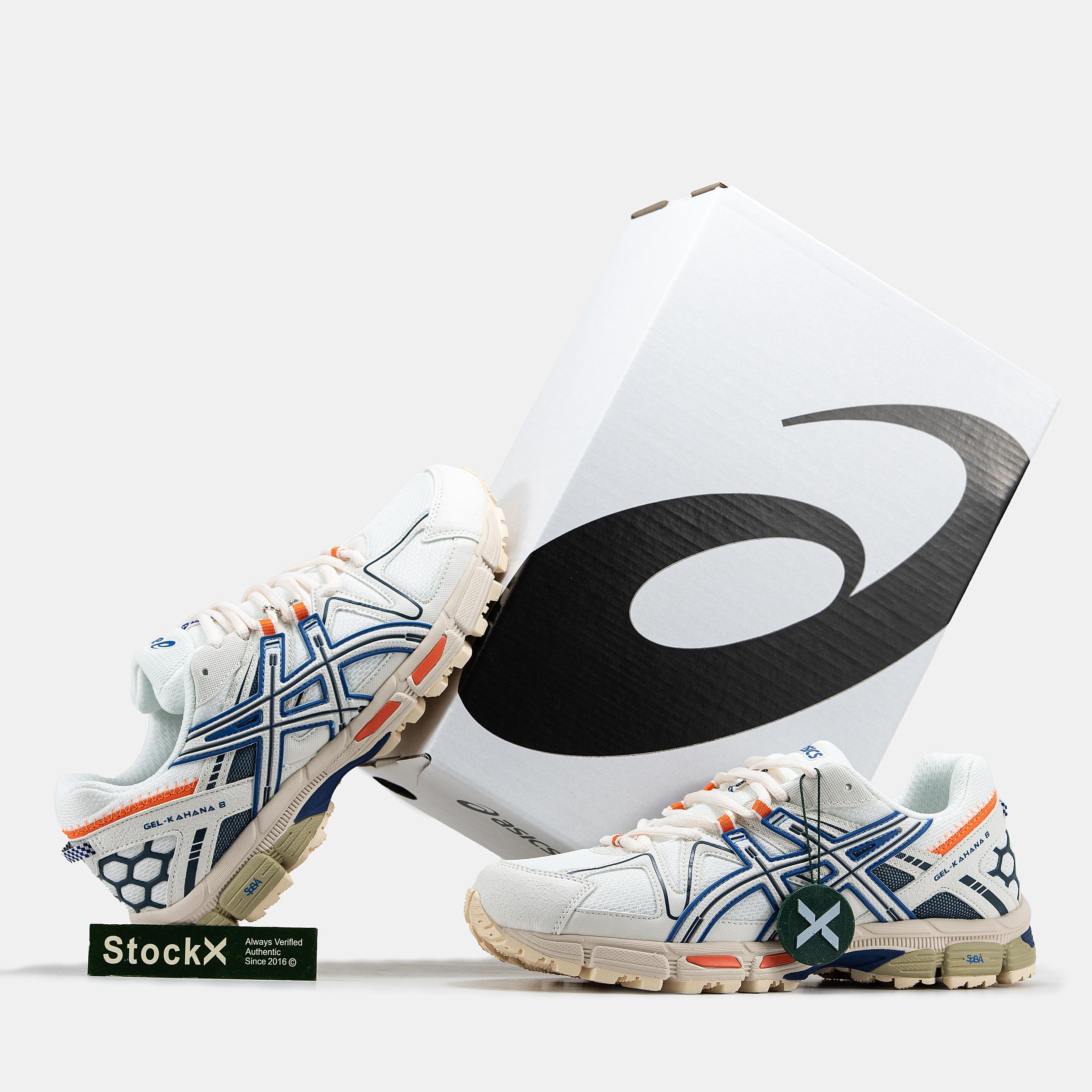 Asics Gel-Kahana 8 White Navy Orange - изображение 7