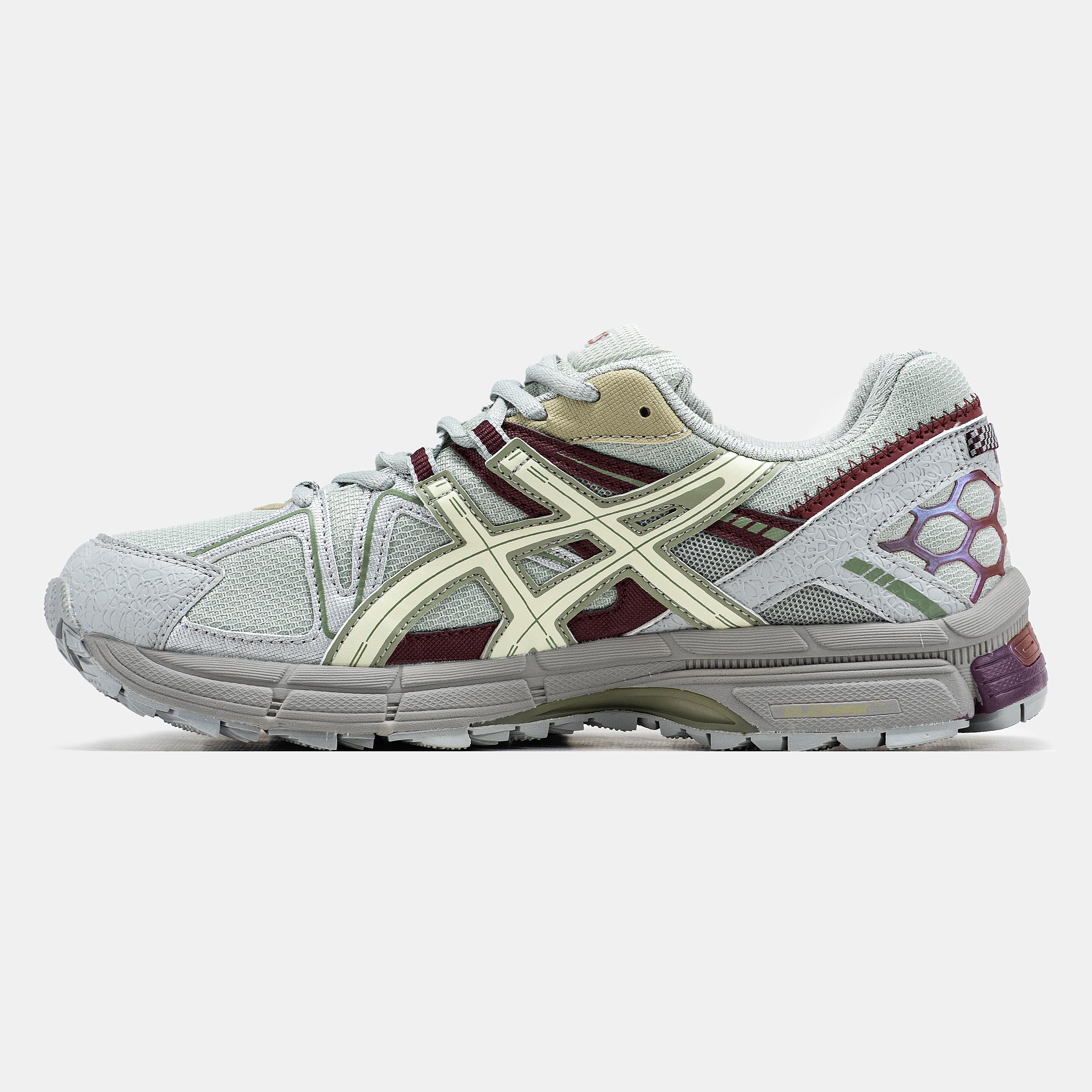 Asics Gel-Kahana 8 "Light Grey Cream Burgundy" - изображение 4