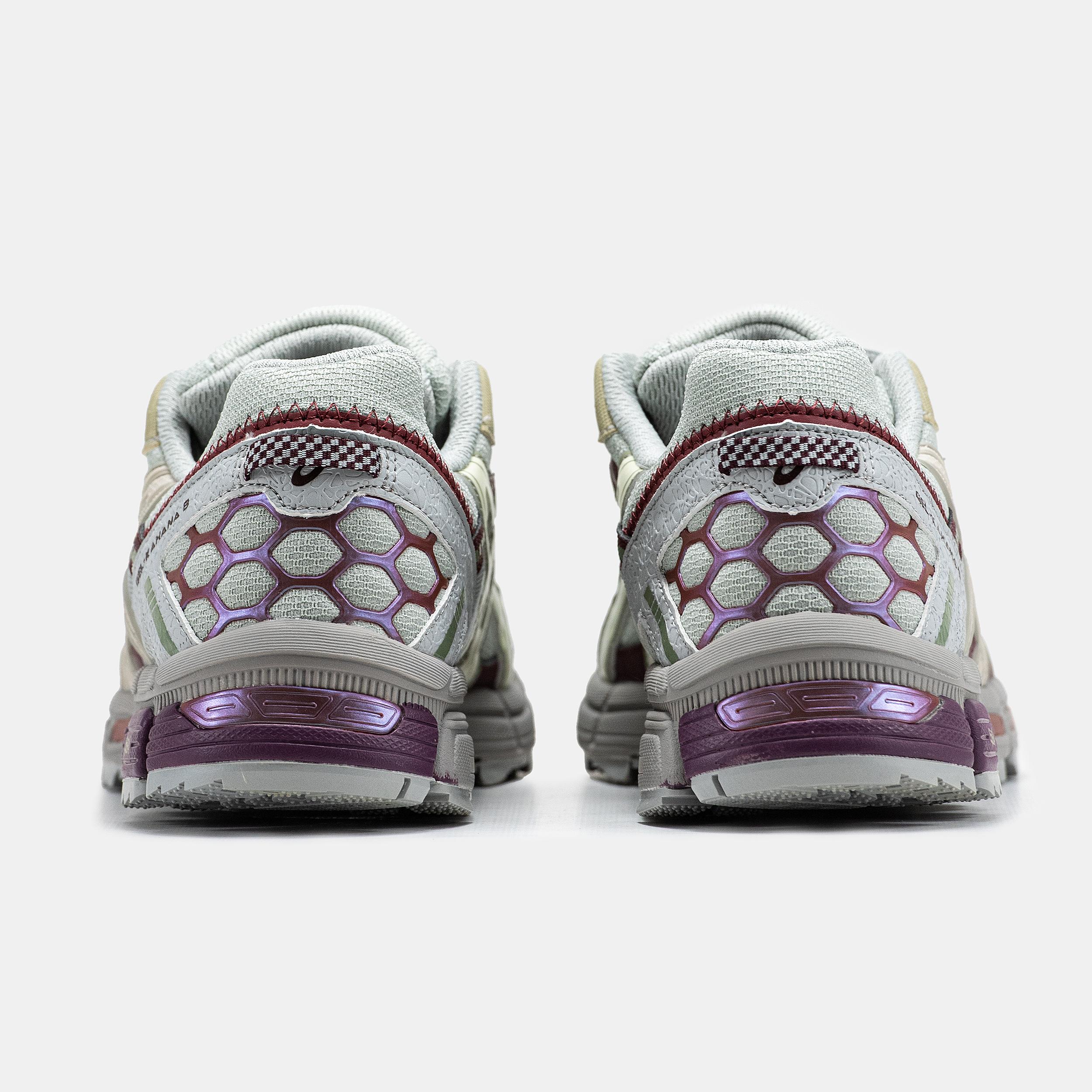 Asics Gel-Kahana 8 "Light Grey Cream Burgundy" - изображение 5