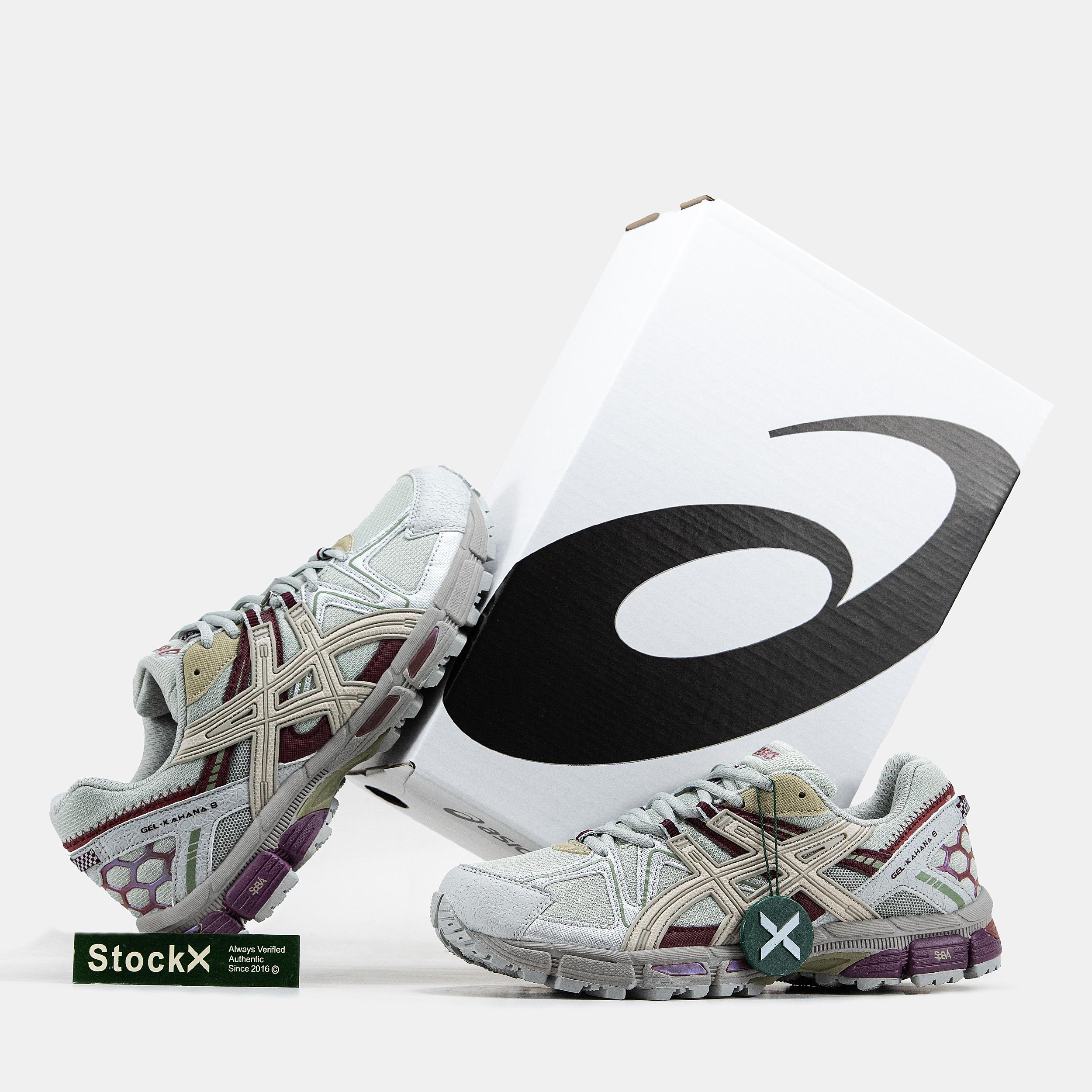 Asics Gel-Kahana 8 "Light Grey Cream Burgundy" - изображение 8