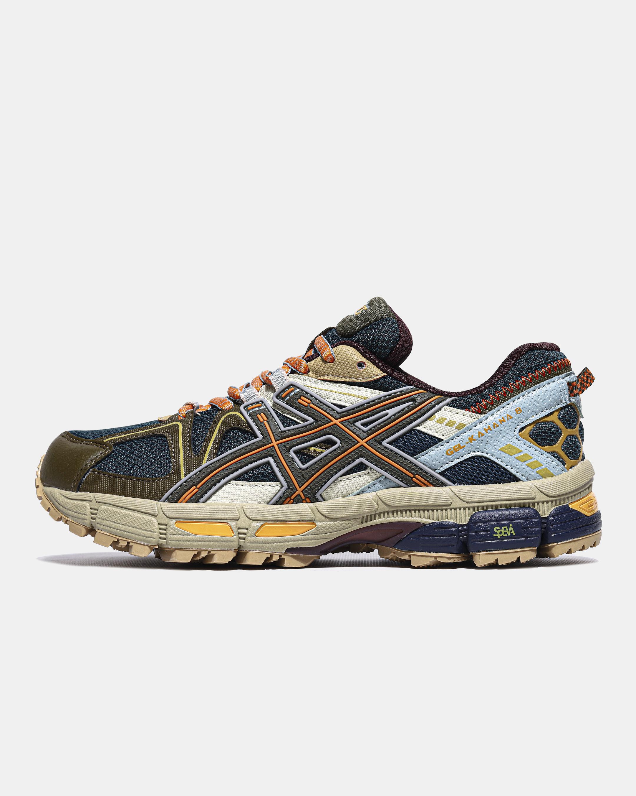 ASICS Gel-Kahana 8 Navy Olive Orange