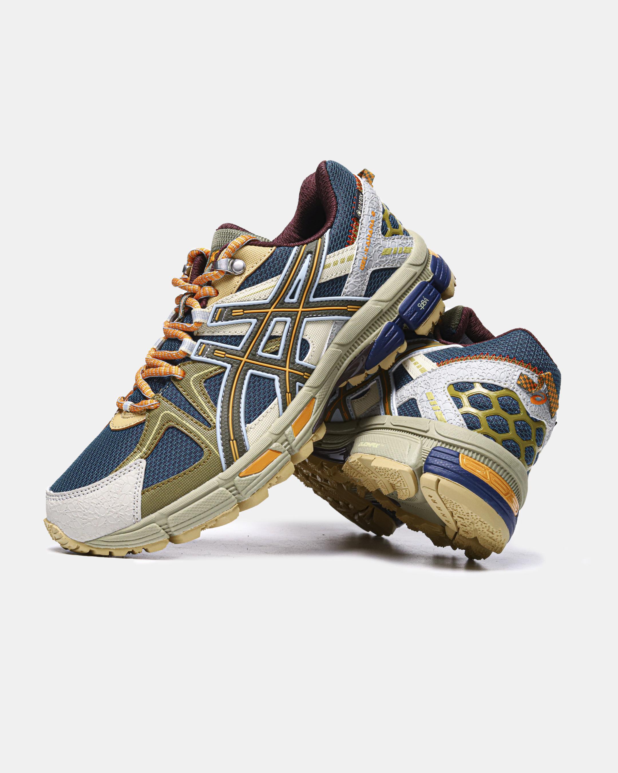 ASICS Gel-Kahana 8 Gore-Tex Navy Yellow Multi - изображение 1