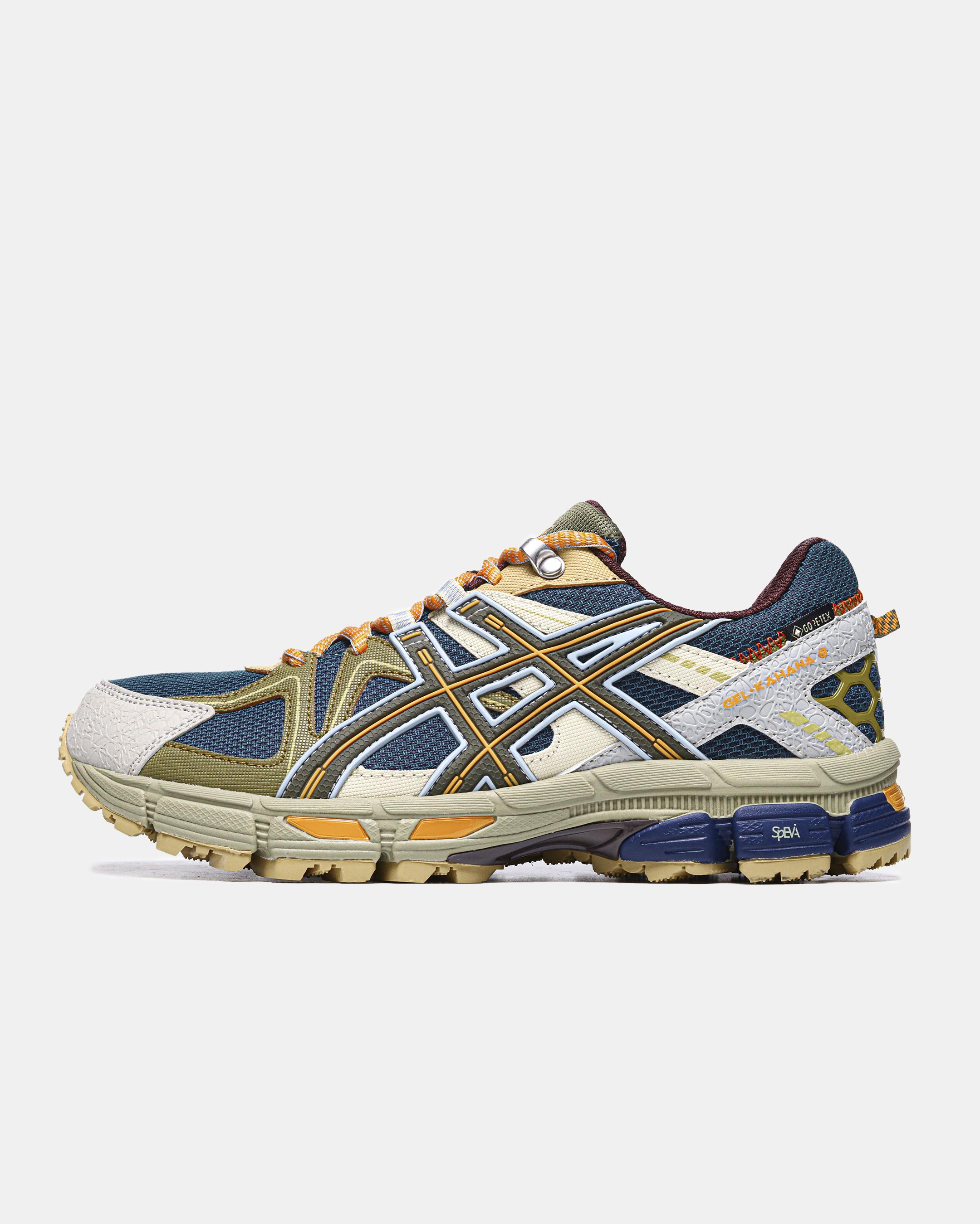 ASICS Gel-Kahana 8 Gore-Tex Navy Yellow Multi