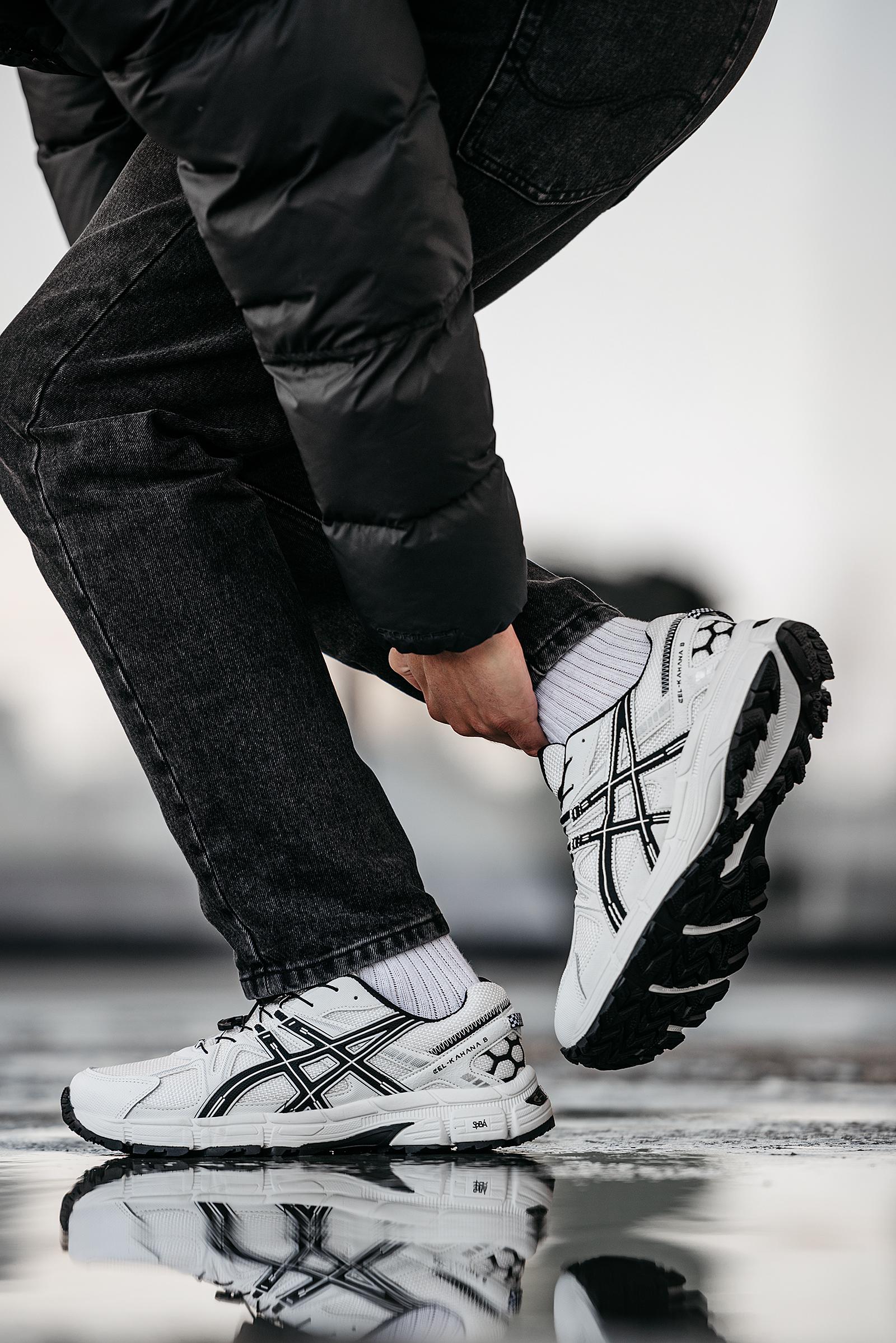 Asics Gel-Kahana 8 Gore-Tex White Black - изображение 2