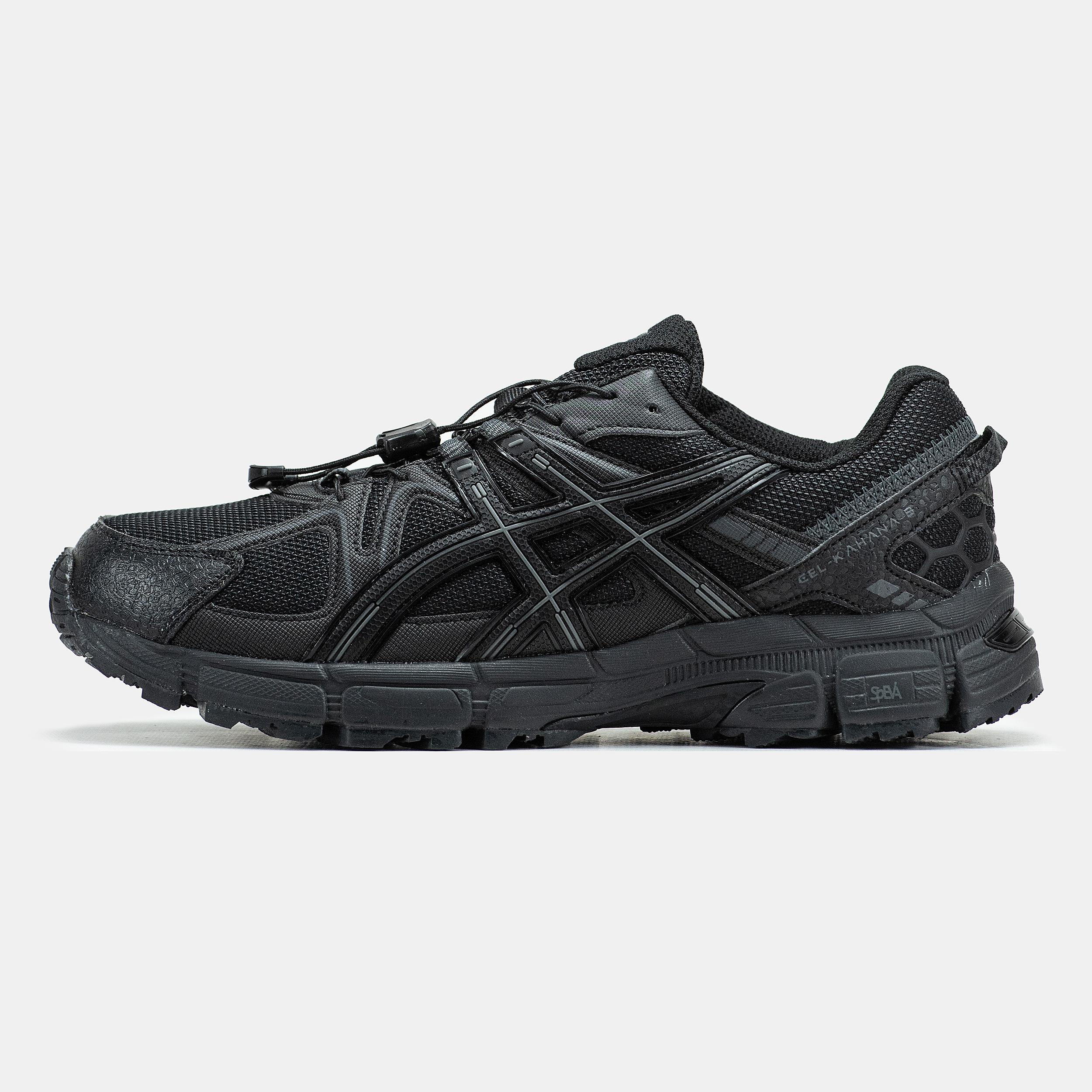 Asics Gel-Kahana 8 GTX Triple Black Cord Lock