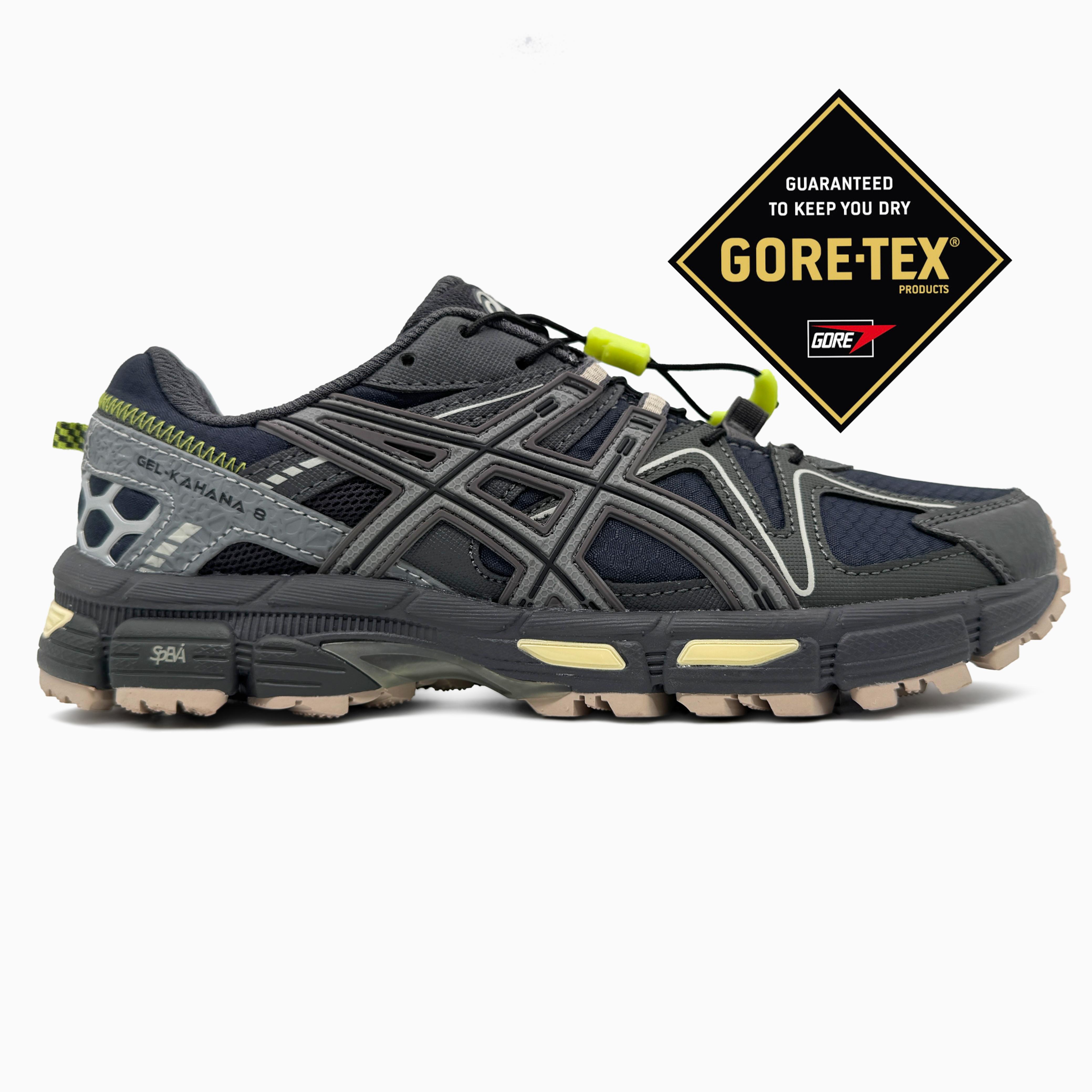 Asics Gel-Kahana 8 Black Grey Green Gore-Tex - изображение 1