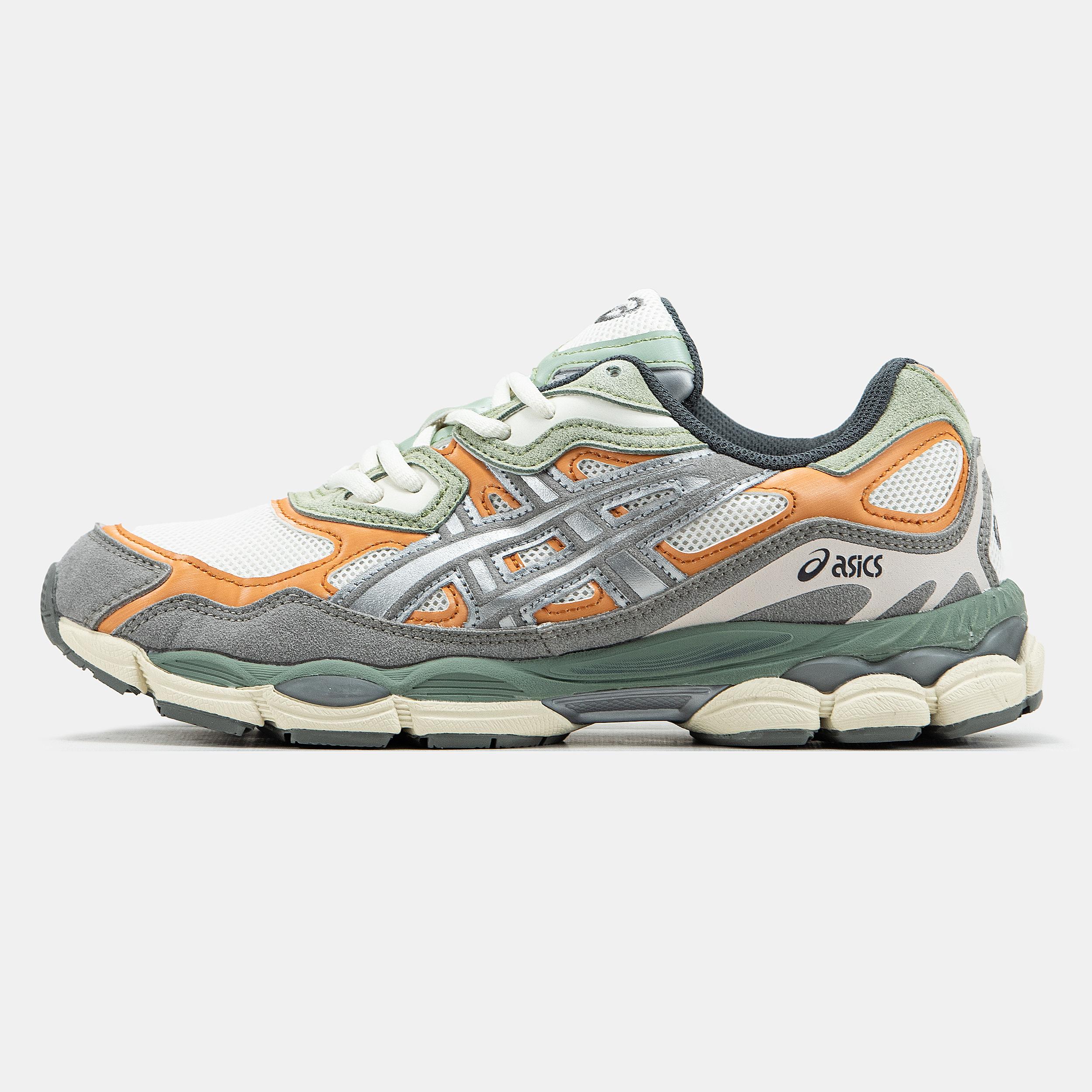 Asics Gel-NYC Grey Orange Green