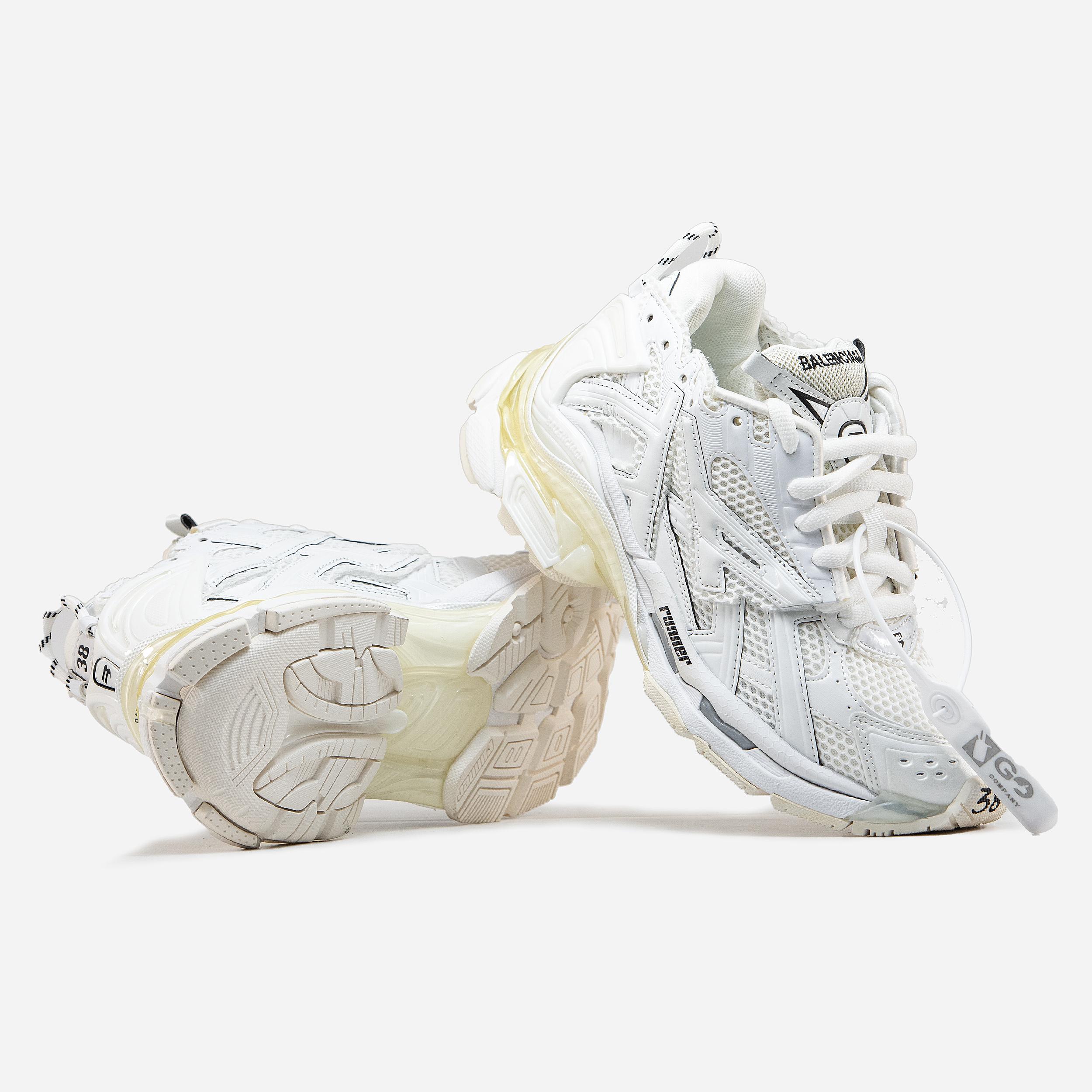 Balenciaga Runner "Triple White" - изображение 7