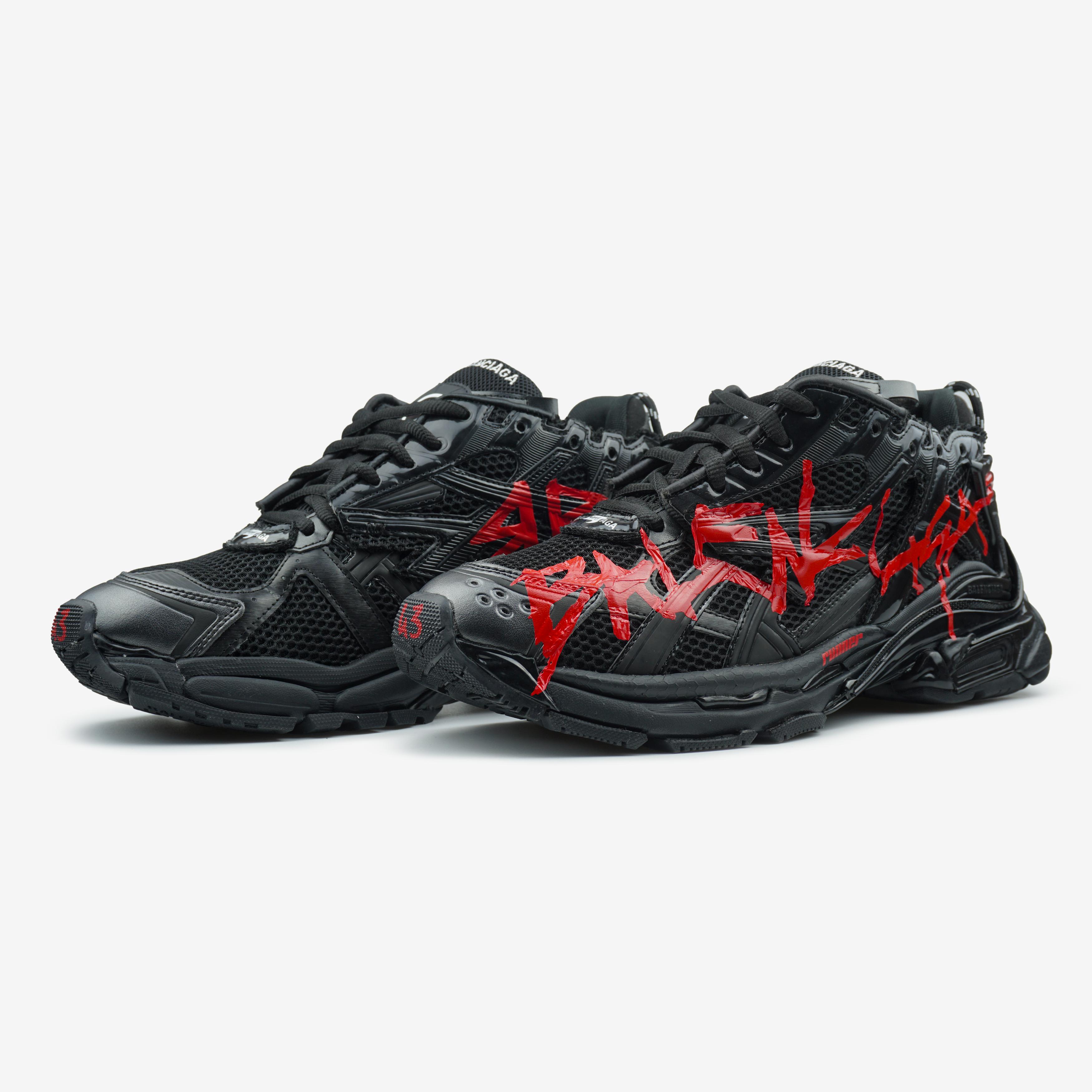 Balenciaga Runner Graffiti Black Red - изображение 5
