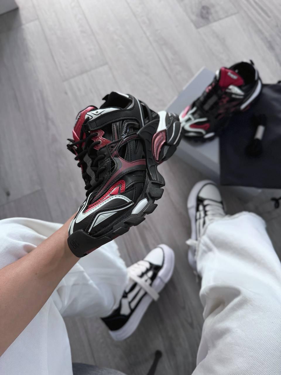 Balenciaga Track.2 Sneaker Black Red White - изображение 4