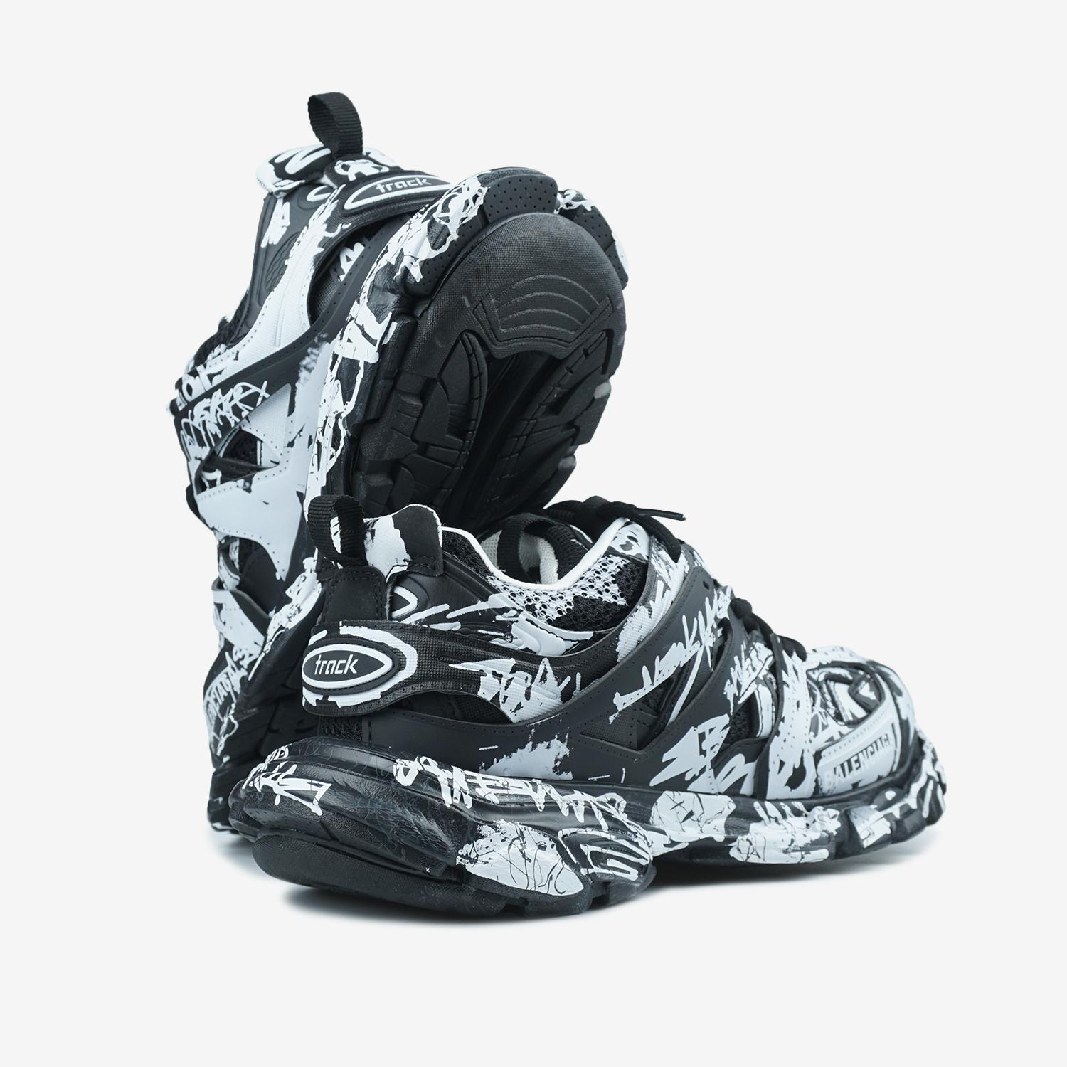 Balenciaga Track Graffiti Black White - изображение 2