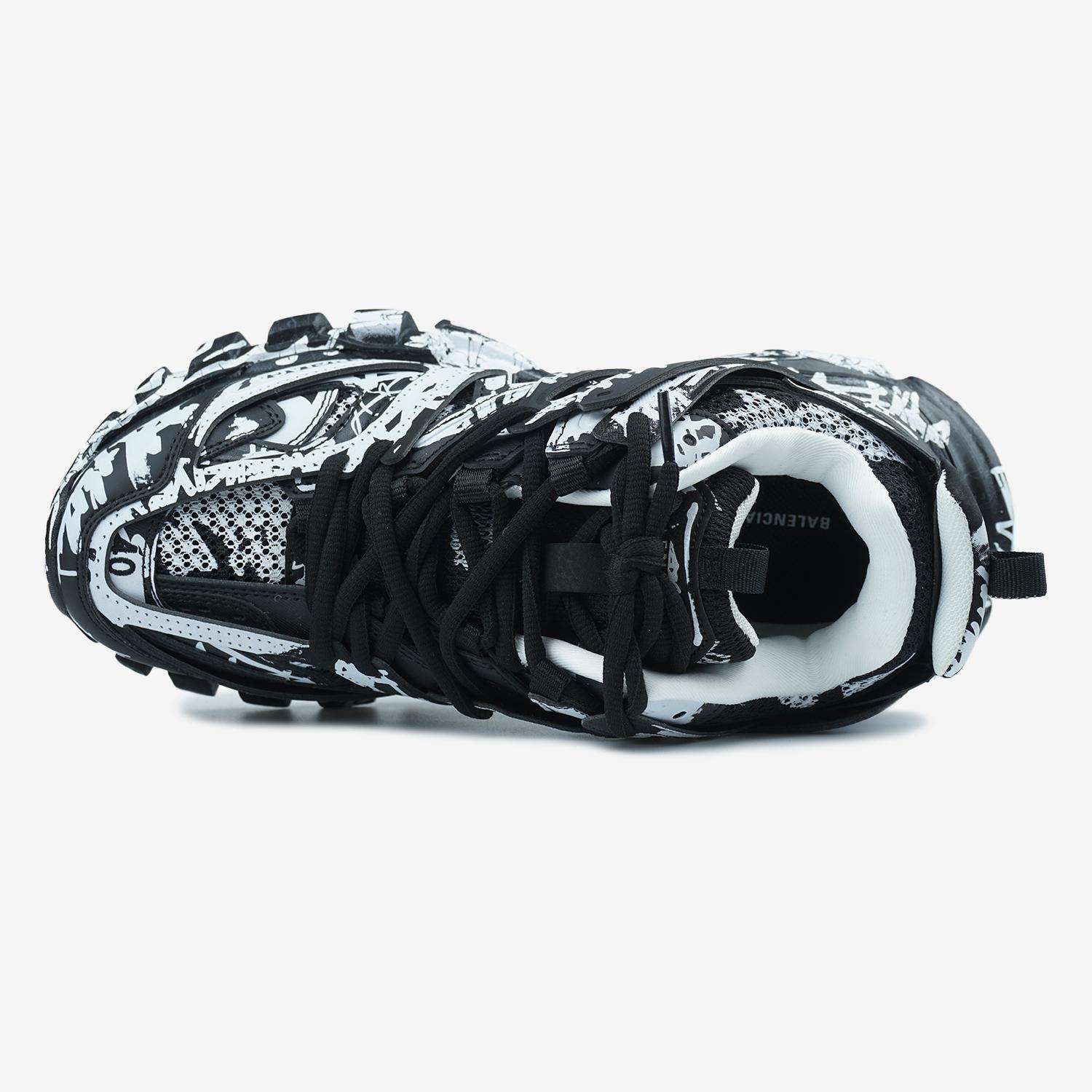 Balenciaga Track Graffiti Black White - изображение 4