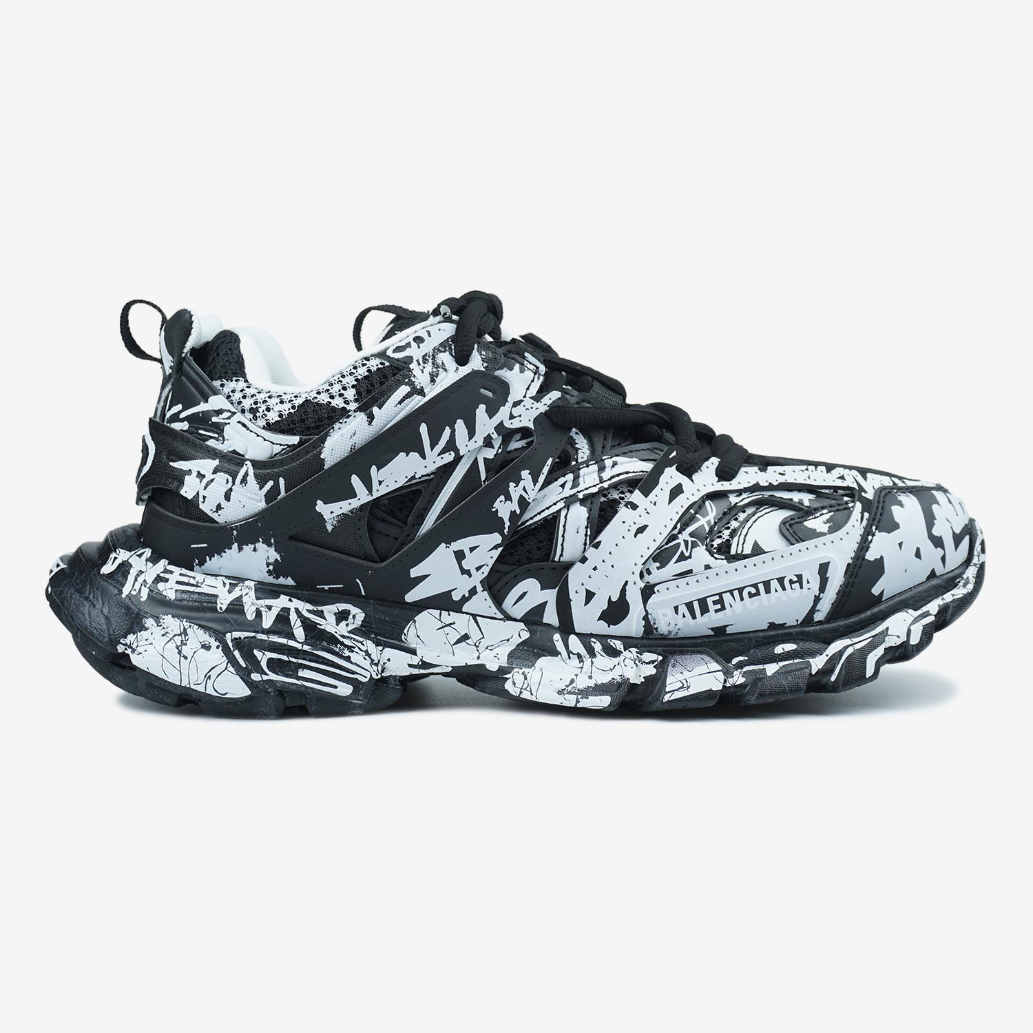Balenciaga Track Graffiti Black White - изображение 5