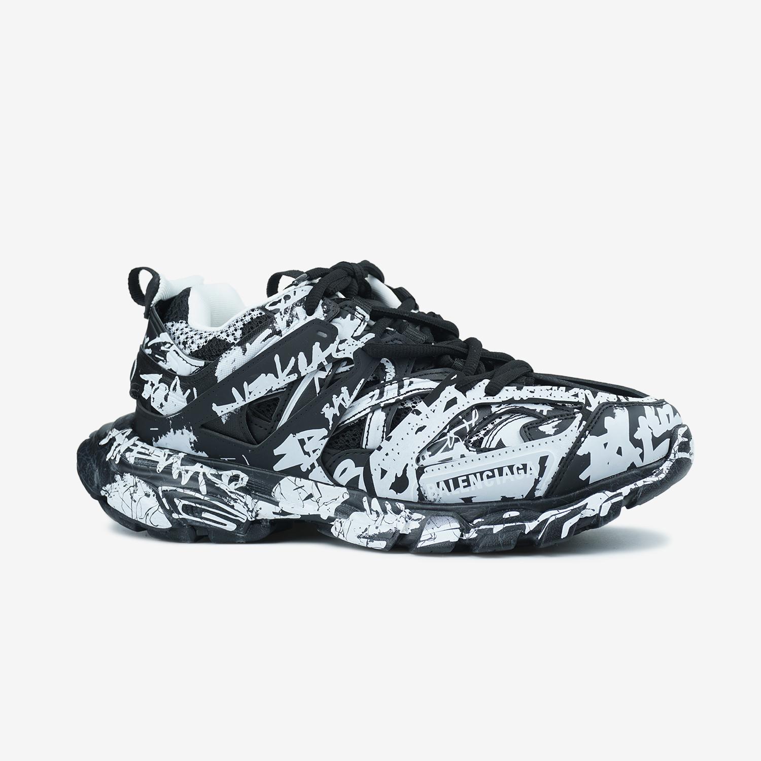 Balenciaga Track Graffiti Black White - изображение 7