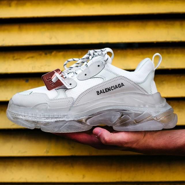 Balenciaga Triple S Clear Sole White