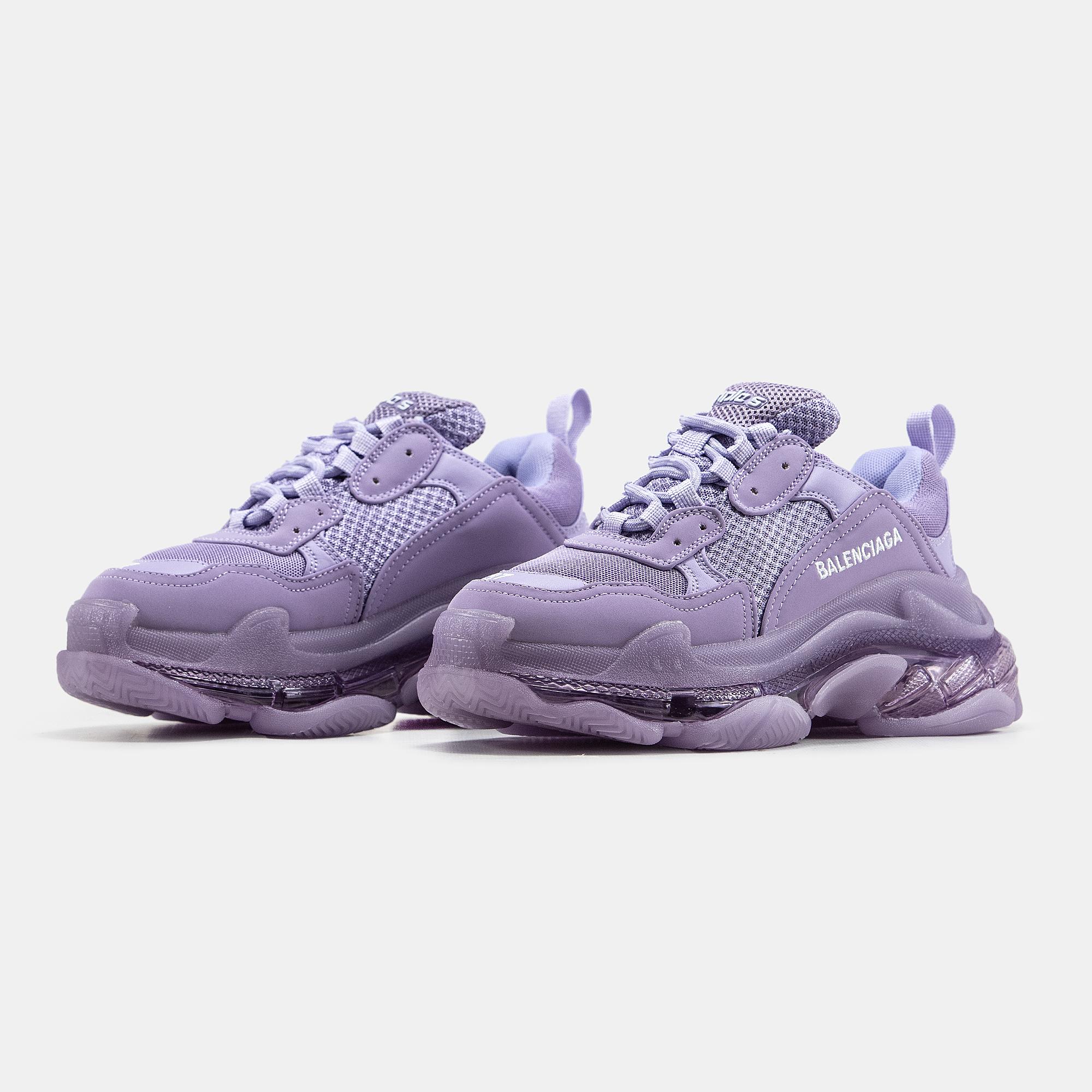 Balenciaga Triple S Clear Sole Purple - изображение 4