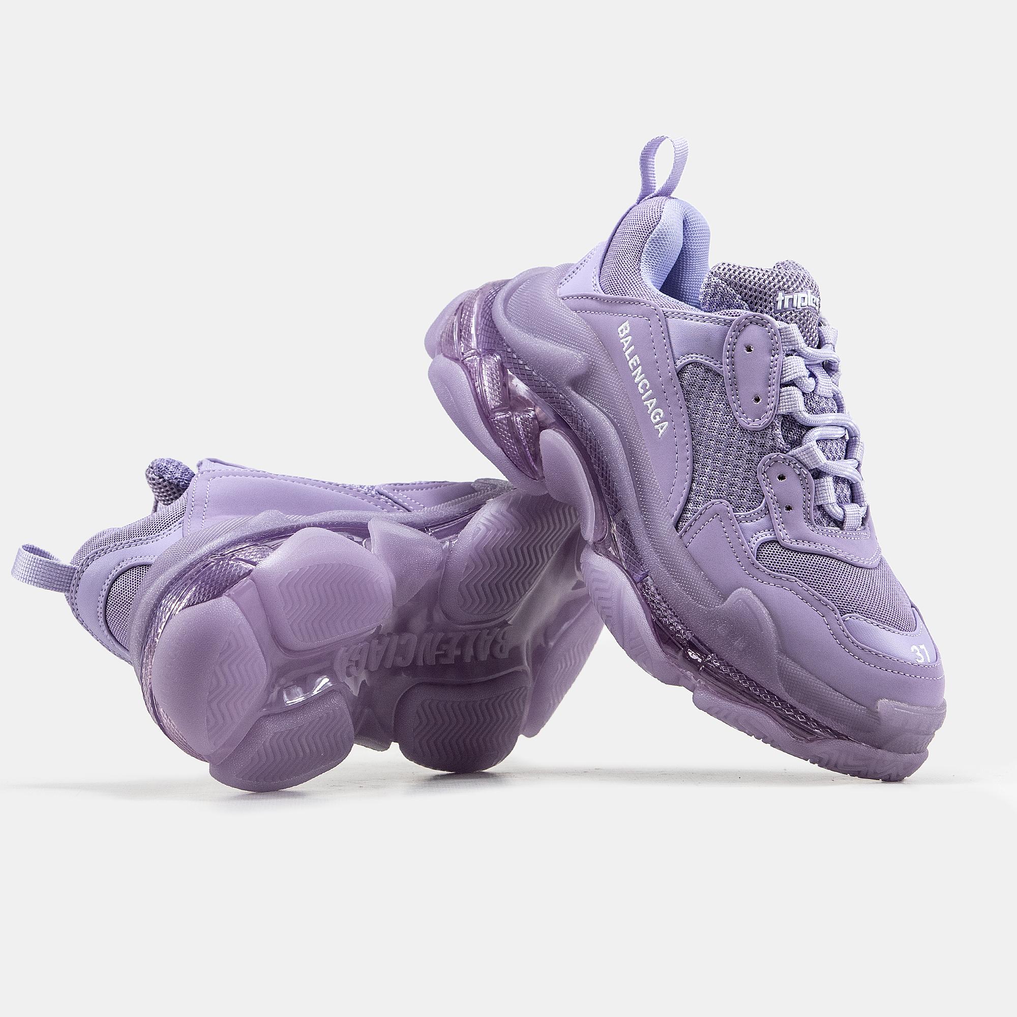 Balenciaga Triple S Clear Sole Purple - изображение 5