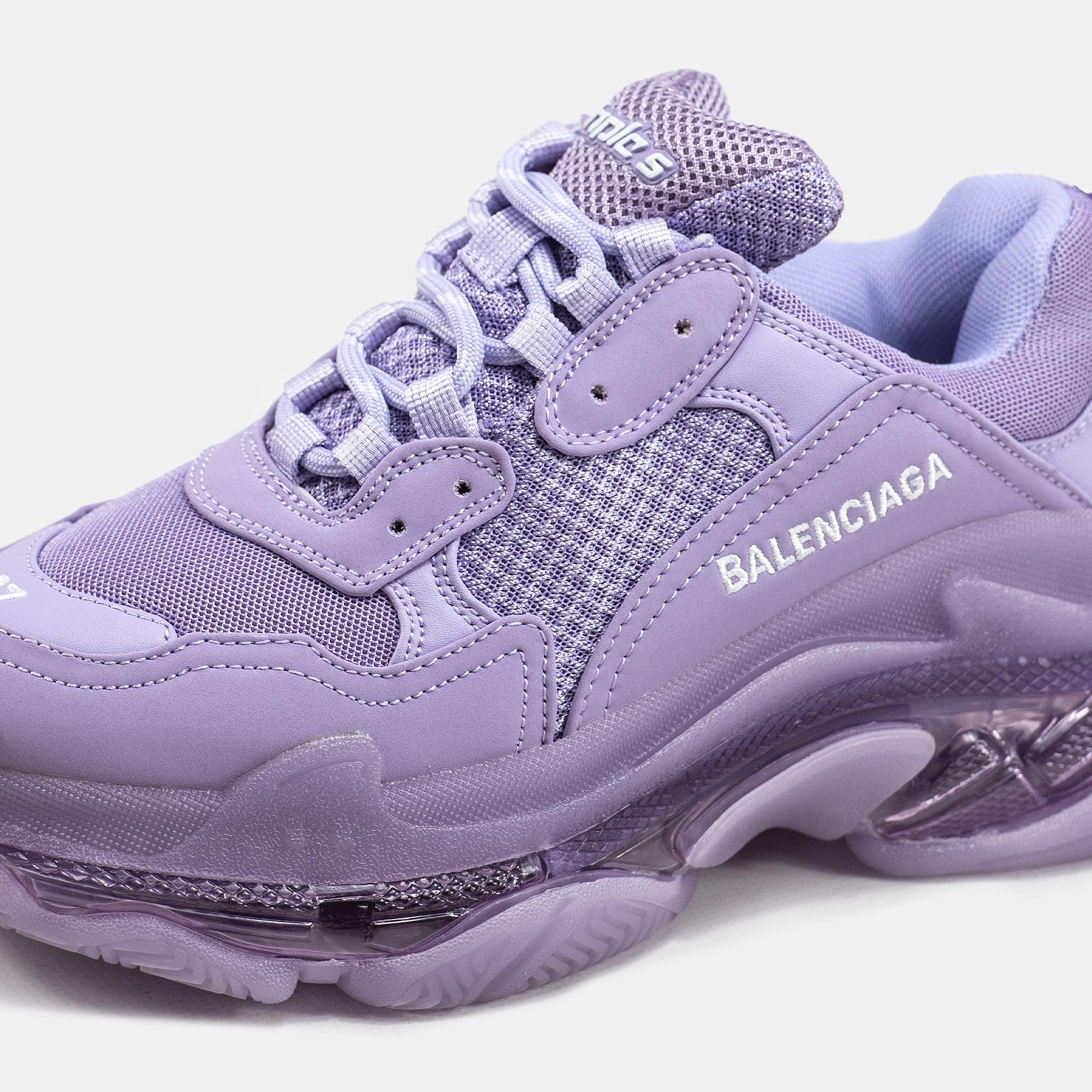 Balenciaga Triple S Clear Sole Purple - изображение 6
