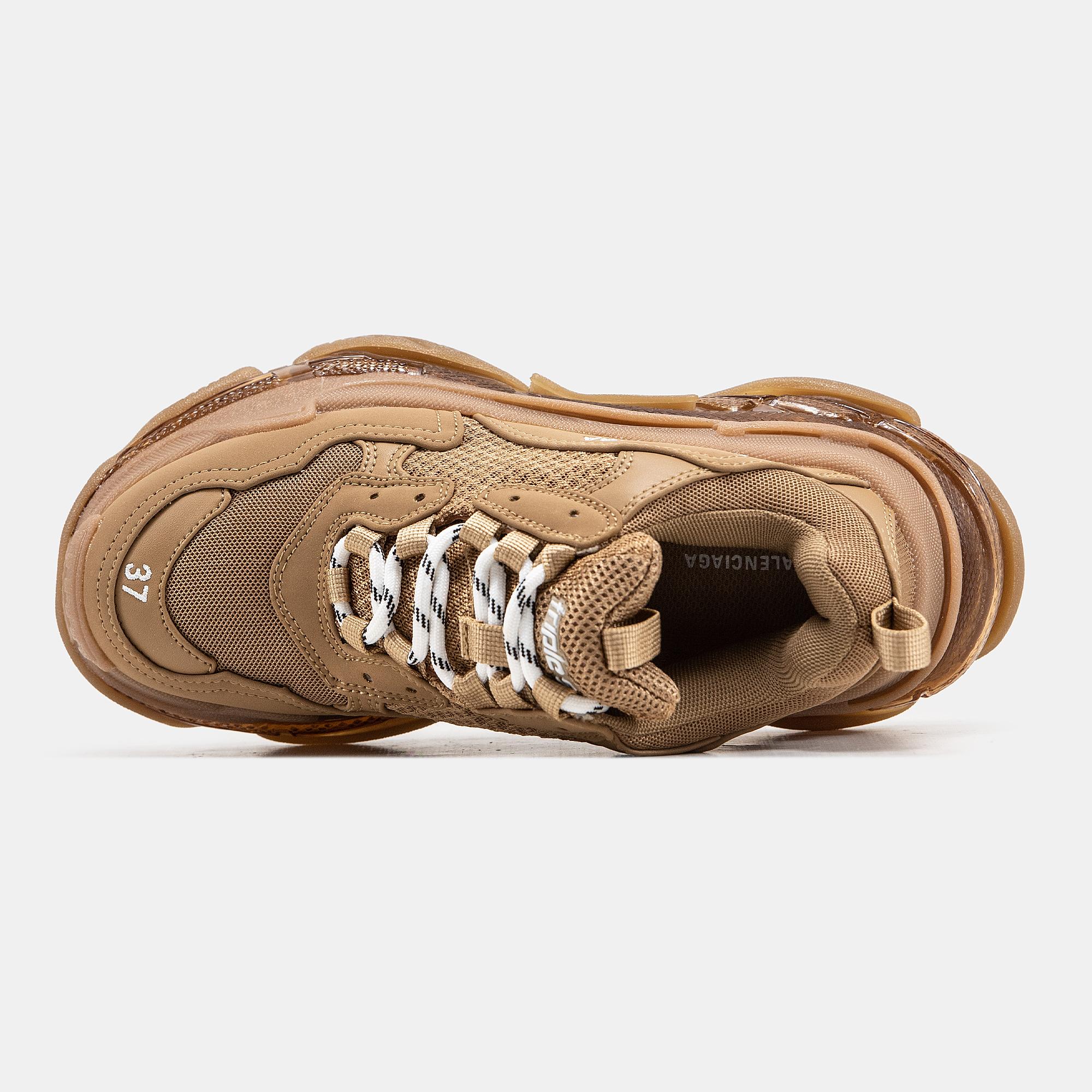 Balenciaga Triple S Clear Sole Brown - изображение 2