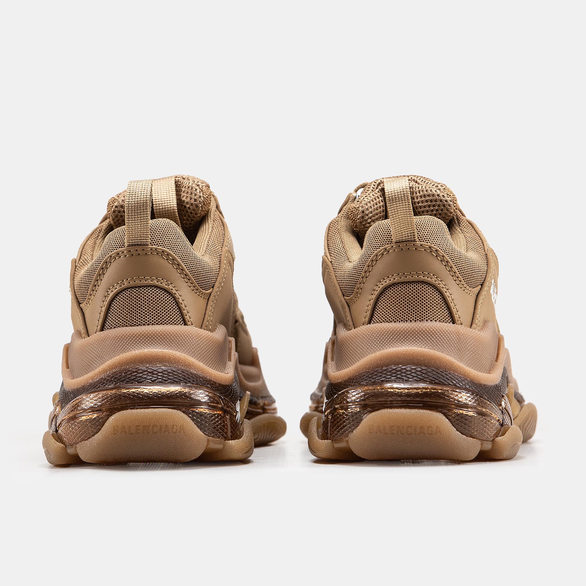 Balenciaga Triple S Clear Sole Brown - изображение 4